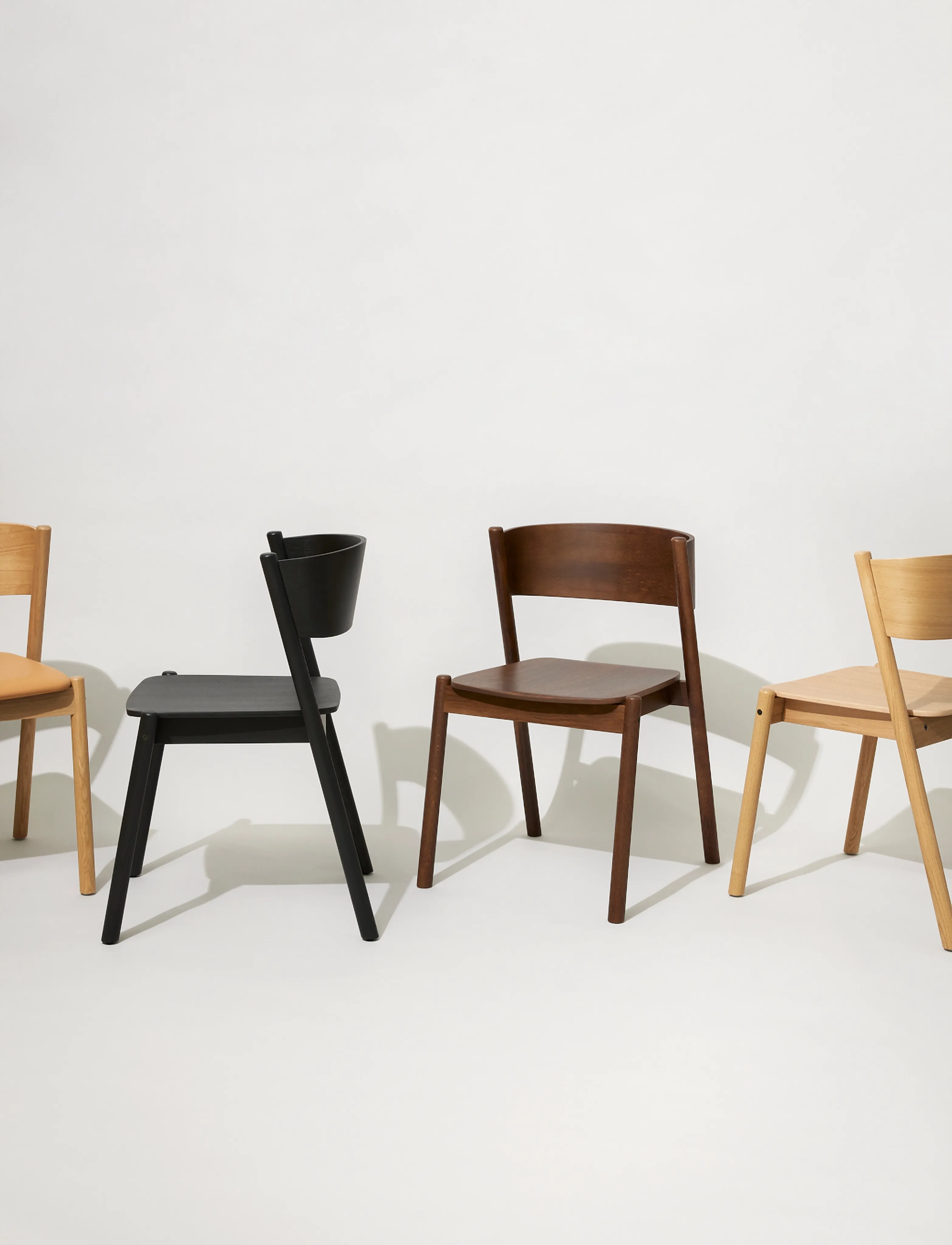 Hübsch - Oblique Dining Chair - black - 4