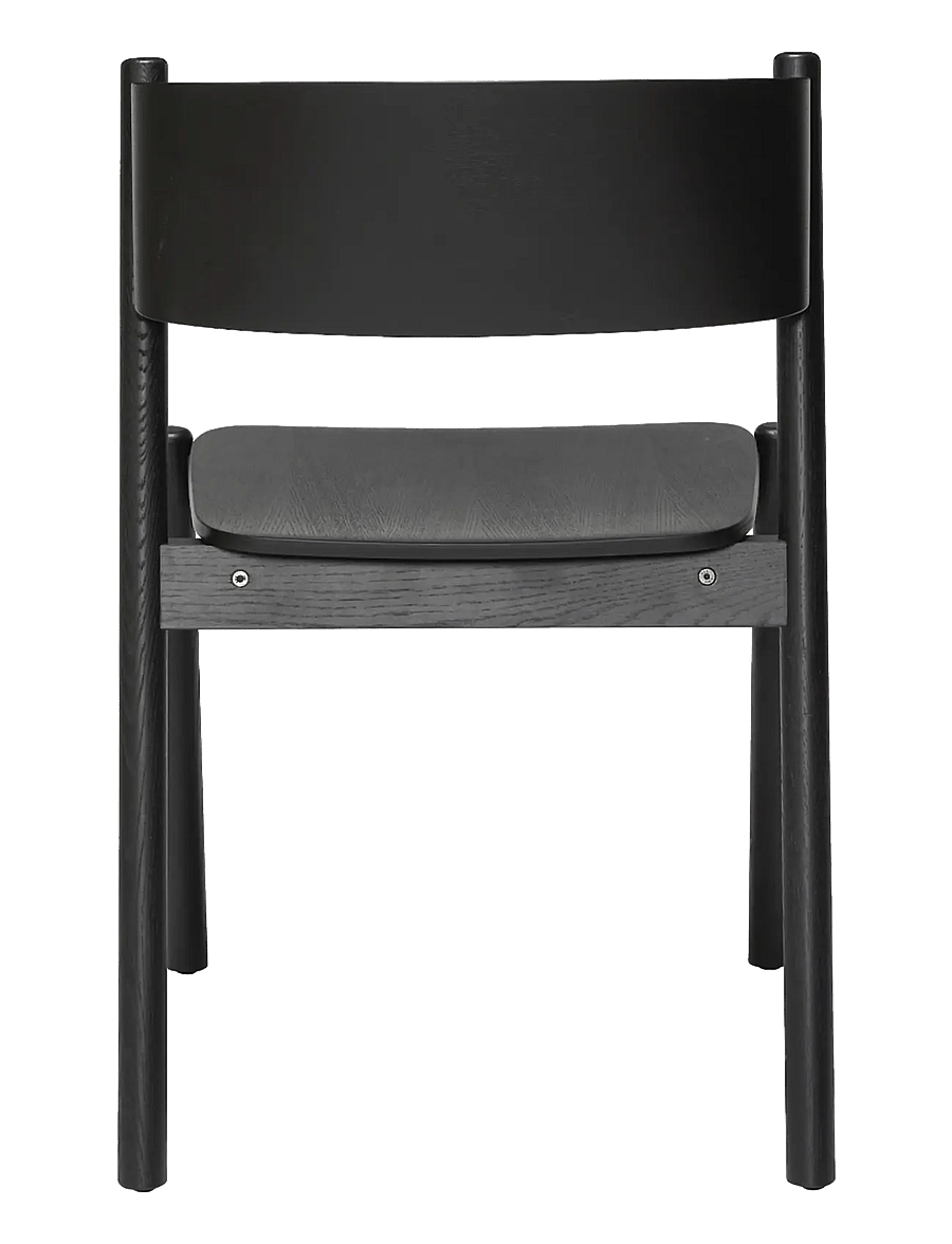 Hübsch - Oblique Dining Chair - stühle - black - 3