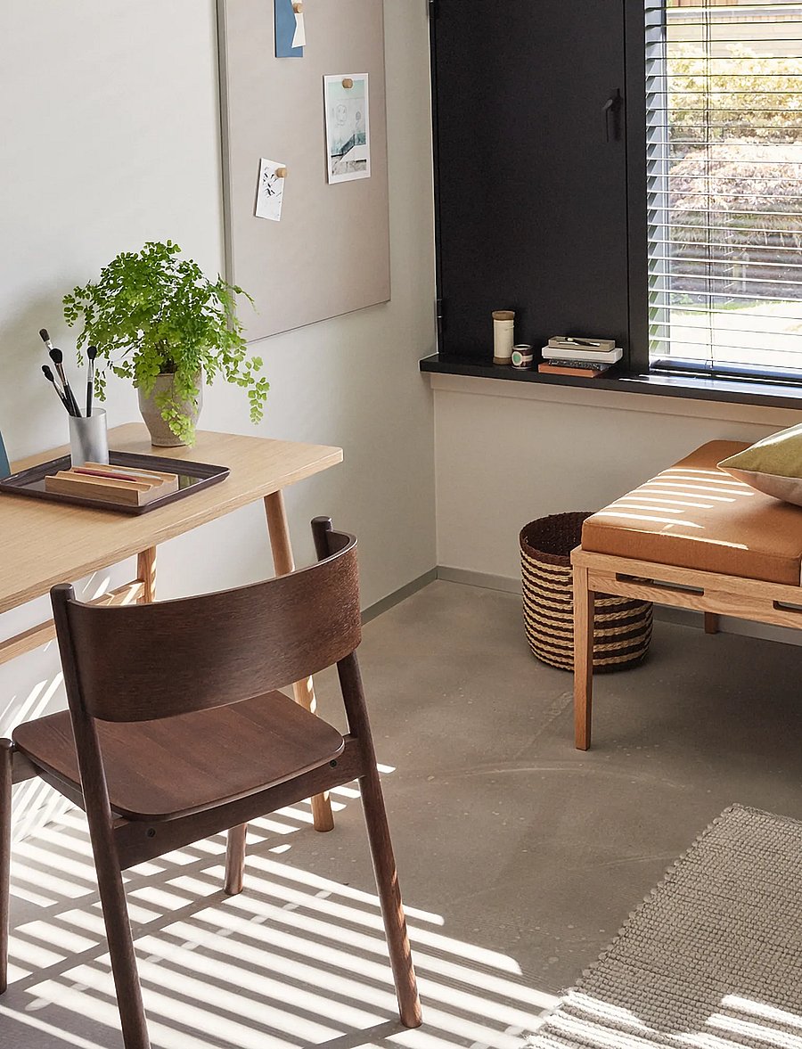 Hübsch - Oblique Dining Chair - stühle - brown - 5