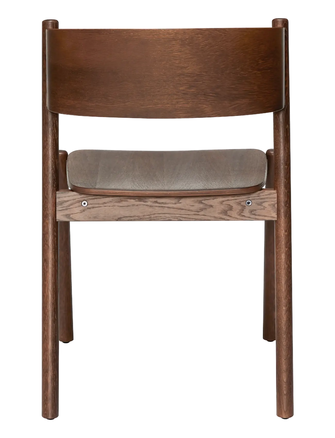 Hübsch - Oblique Dining Chair - stólar - brown - 3
