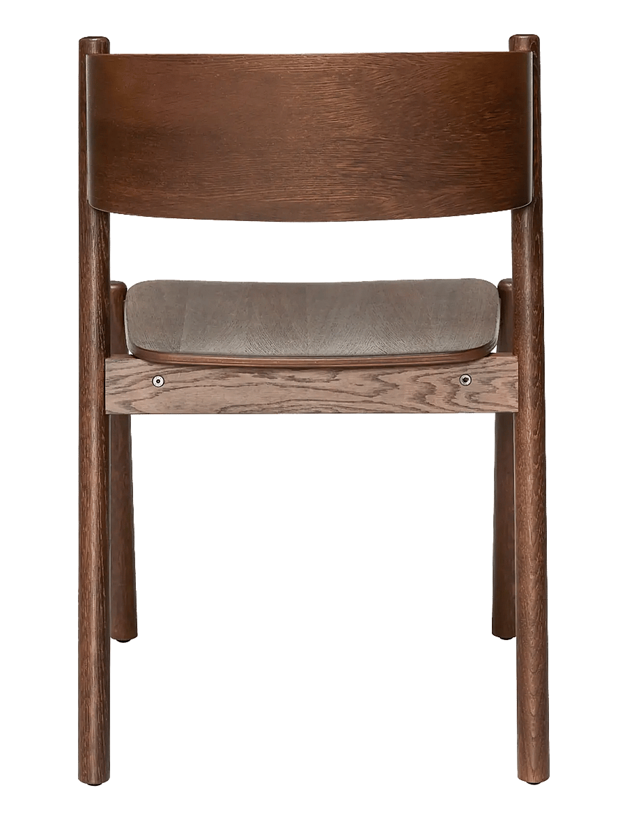 Hübsch - Oblique Dining Chair - stühle - brown - 3