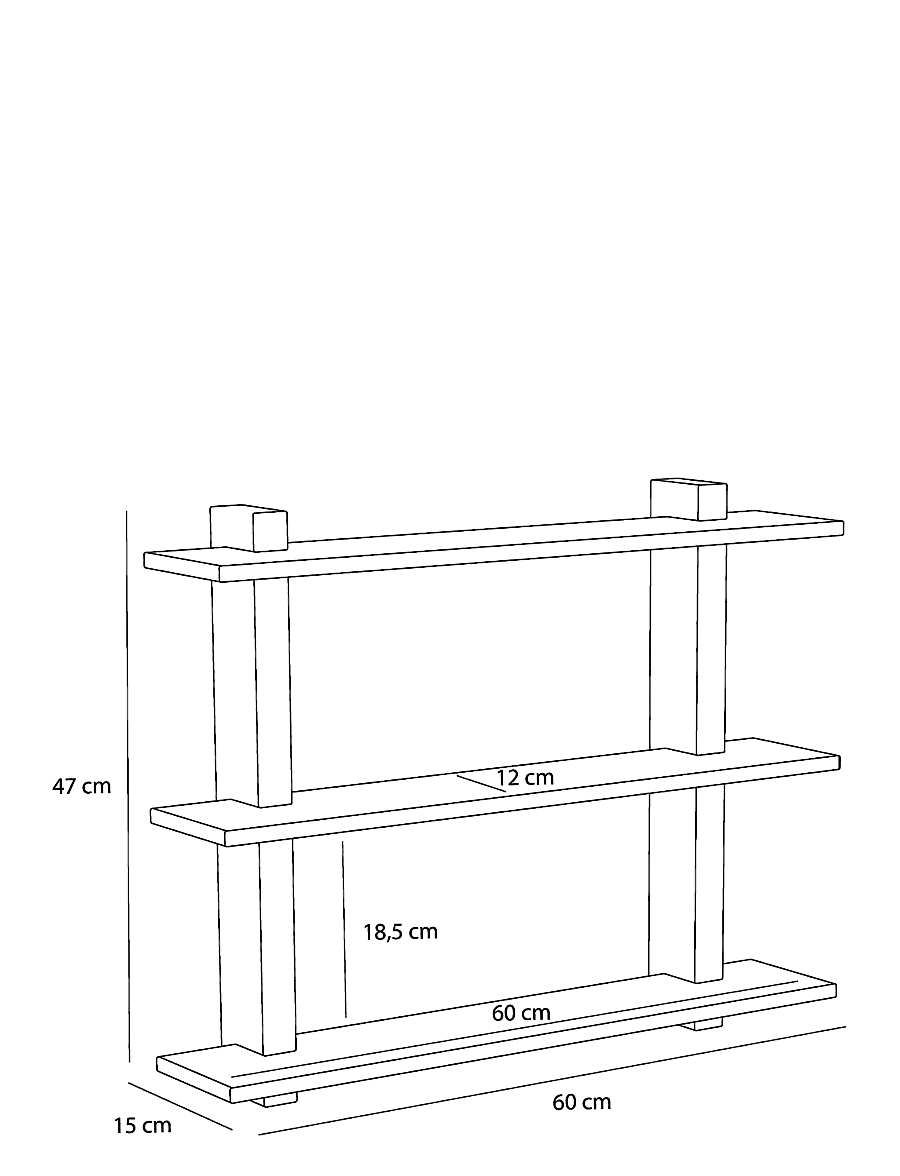 Hübsch - Simple Shelf Small Oak - regale und verwahrung - natural - 3