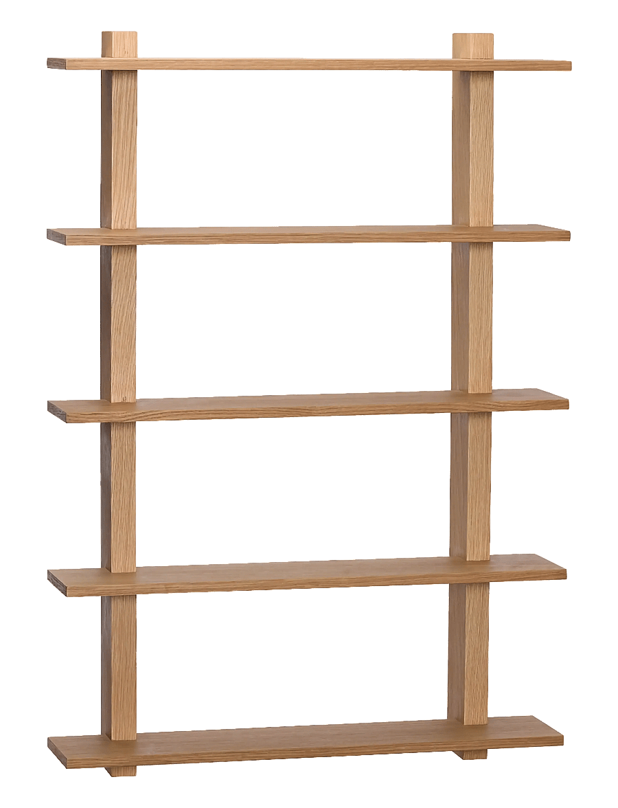 Hübsch - Simple Shelf Large Oak - regale und verwahrung - natural - 1
