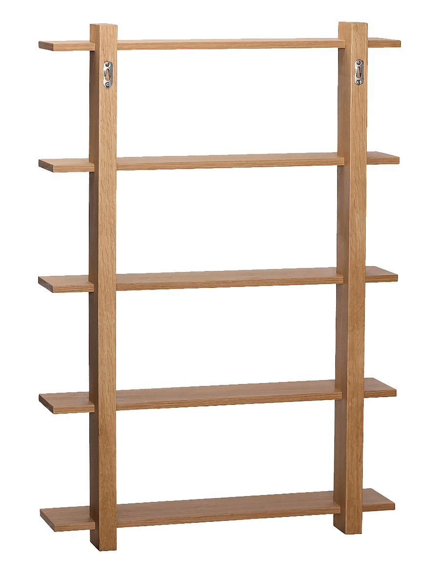Hübsch - Simple Shelf Large Oak - regale und verwahrung - natural - 2
