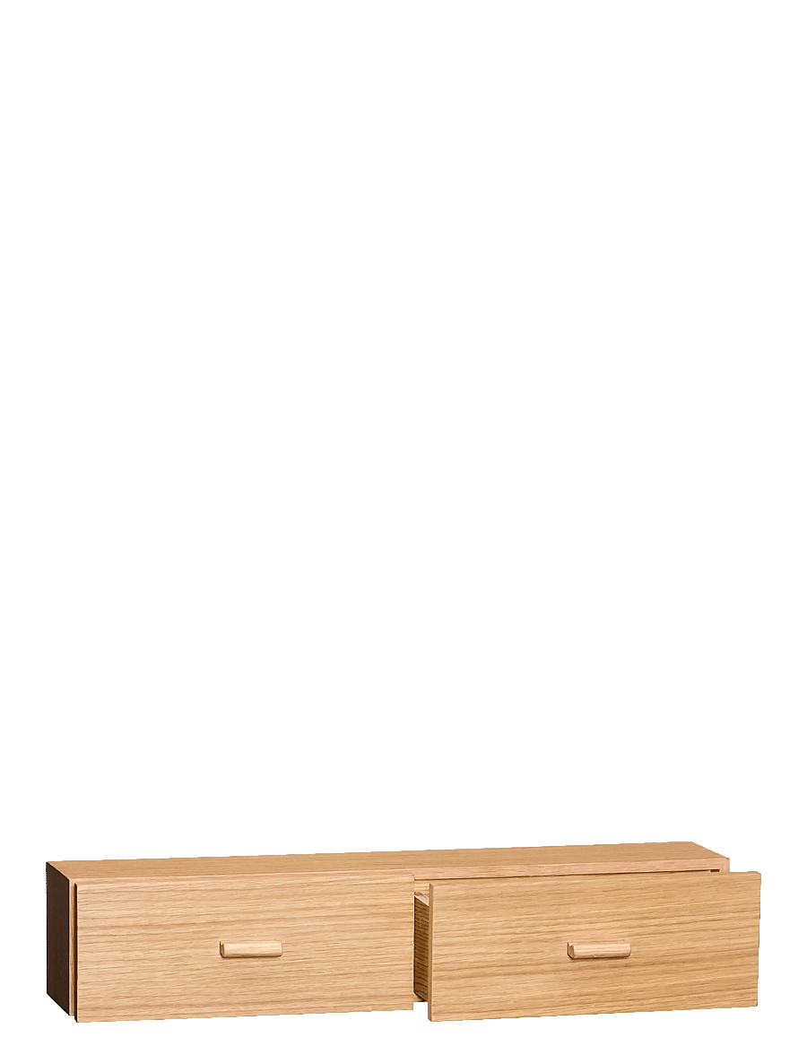 Hübsch - Shuno Shelf Oak - regale und verwahrung - natural,orange - 2