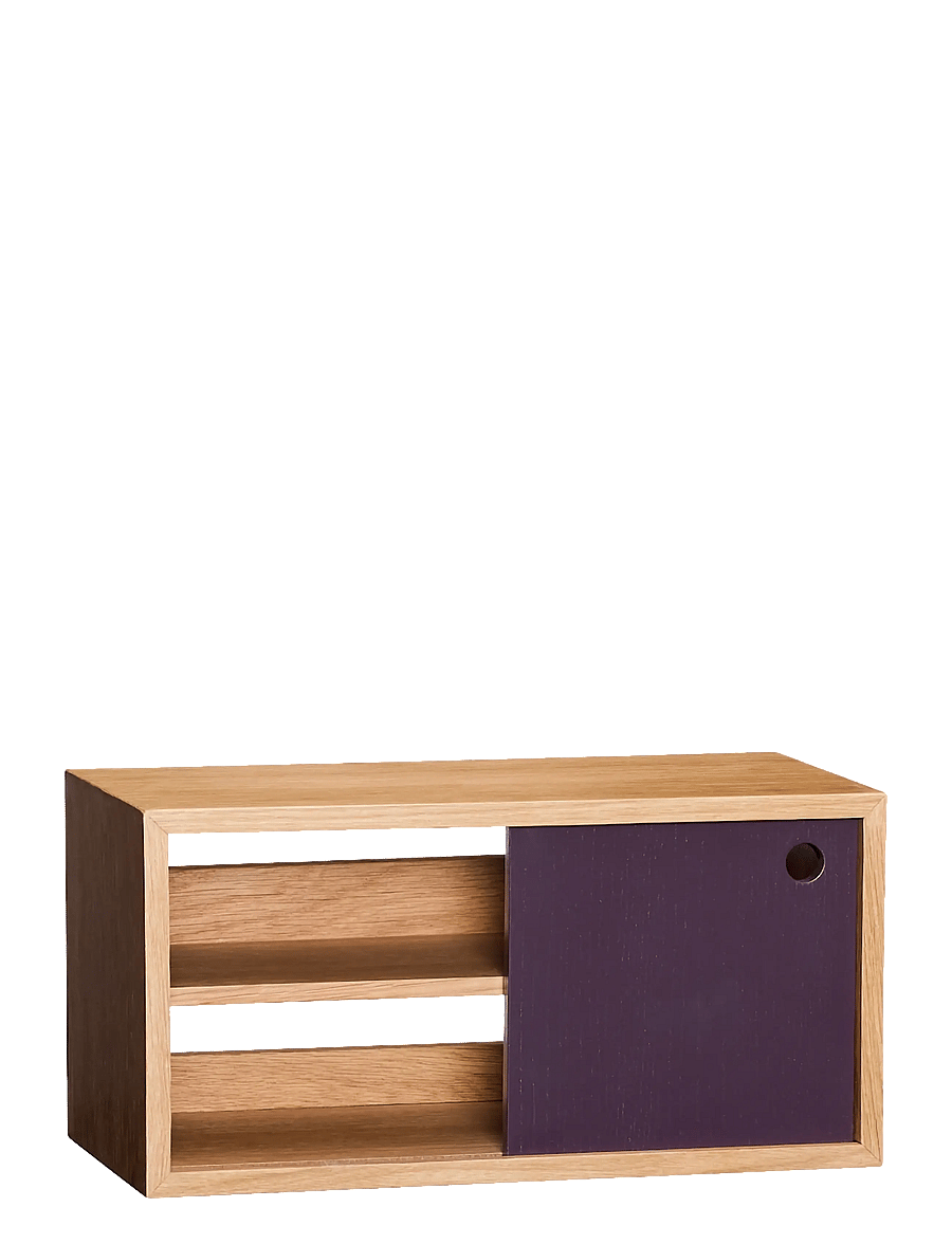 Hübsch - Slide Shelf Burgundy - natural,red - 1