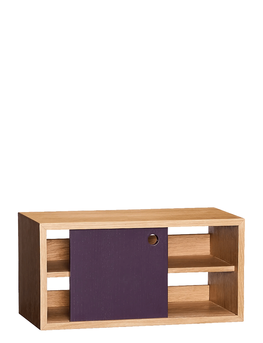 Hübsch - Slide Shelf Burgundy - natural,red - 2