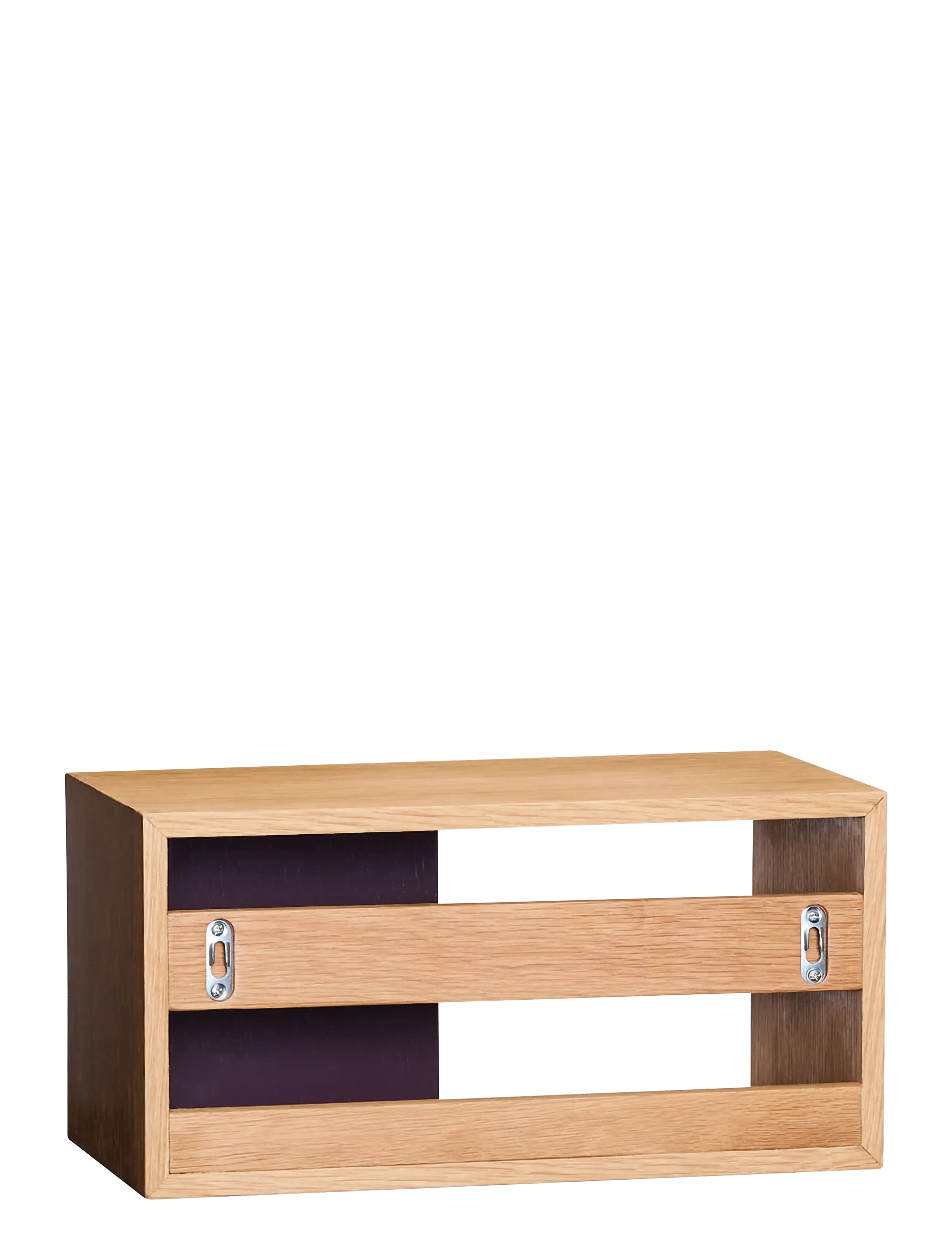 Hübsch - Slide Shelf Burgundy - natural,red - 3