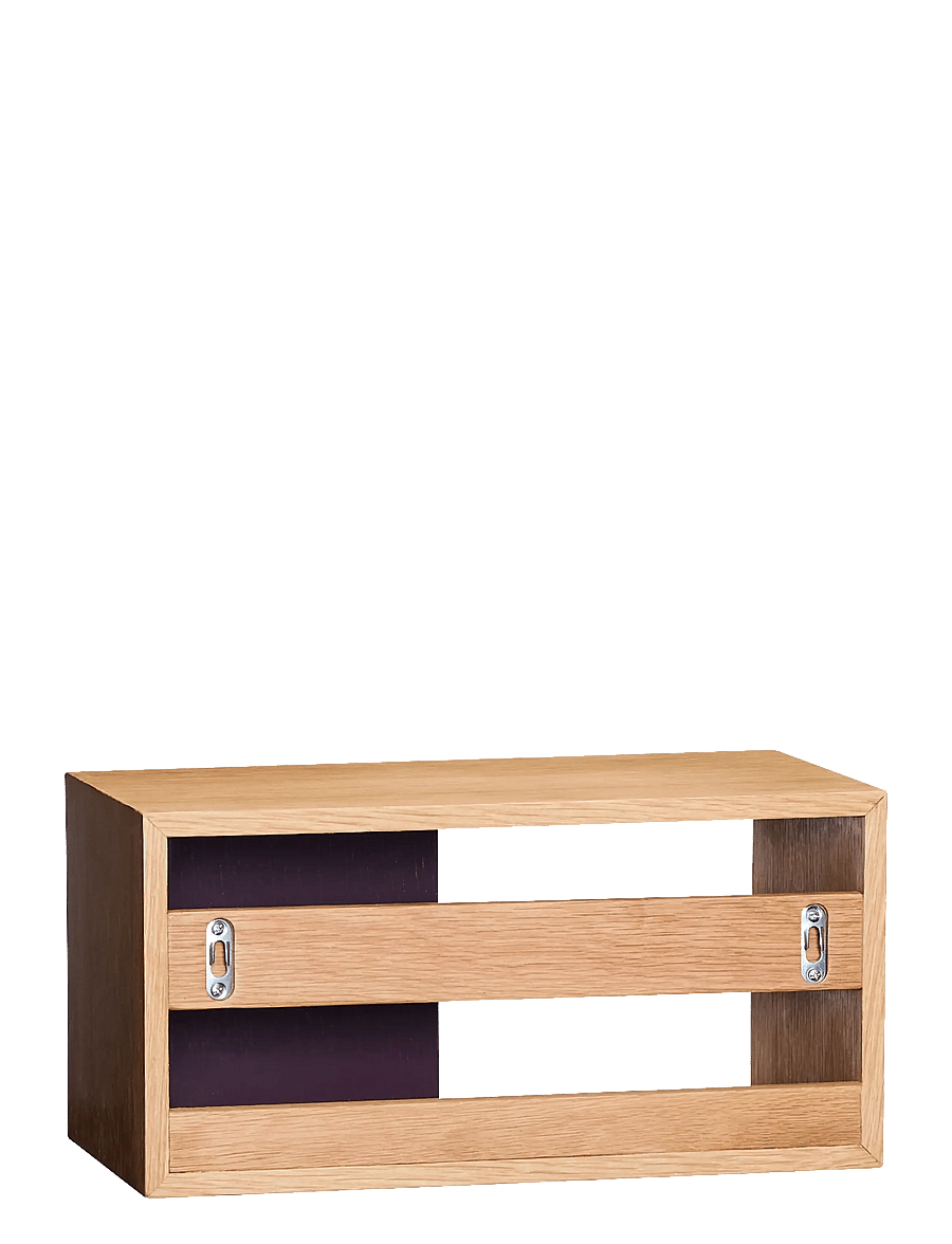 Hübsch - Slide Shelf Burgundy - natural,red - 3