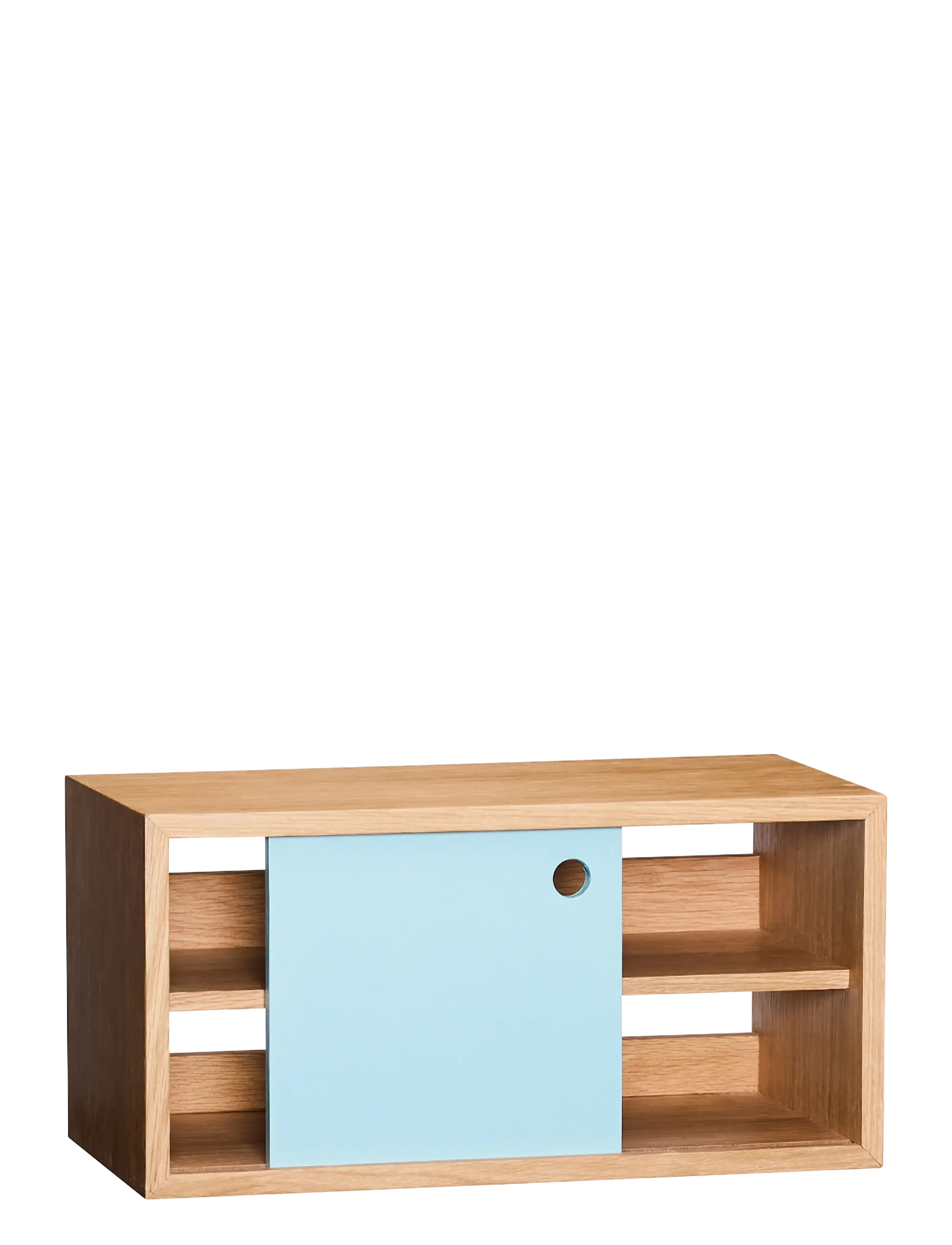 Hübsch - Slide Shelf Blue - blue,natural - 2