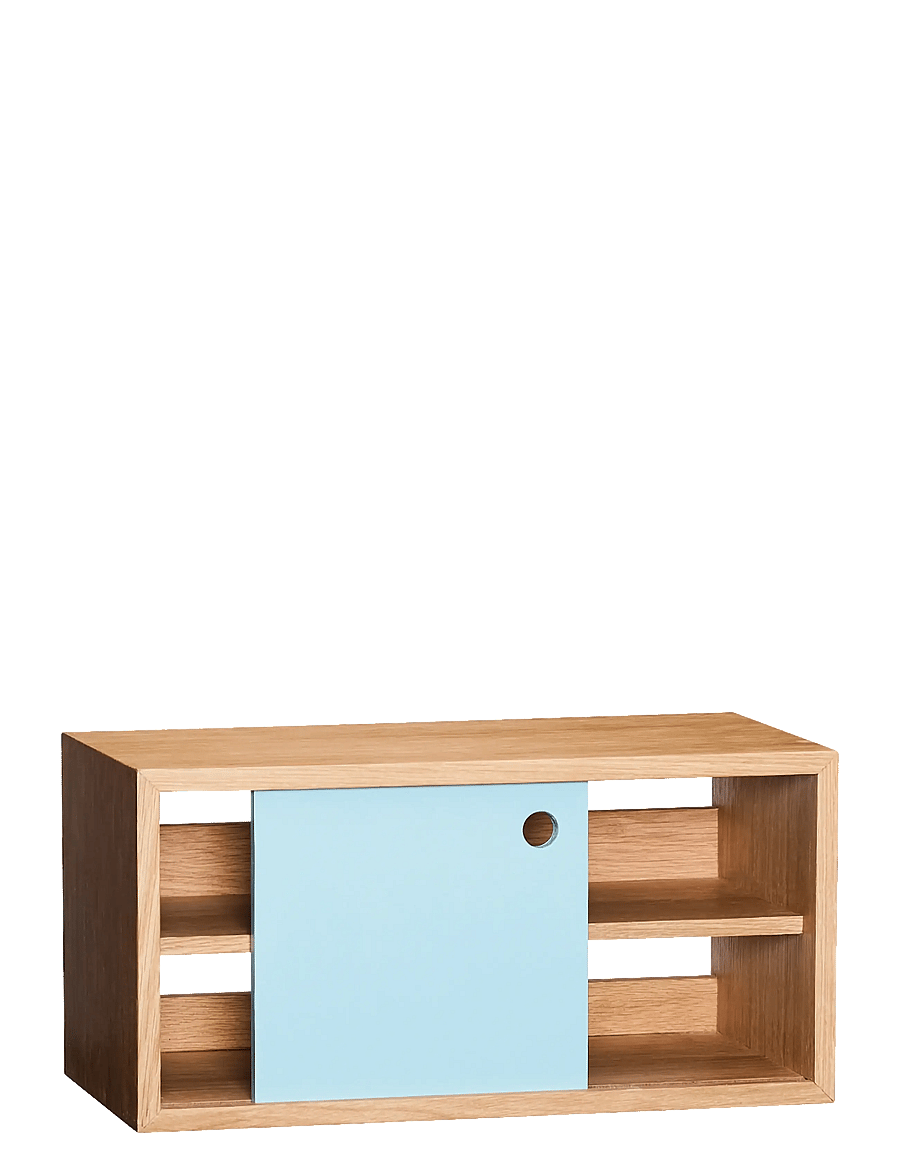 Hübsch - Slide Shelf Blue - blue,natural - 2