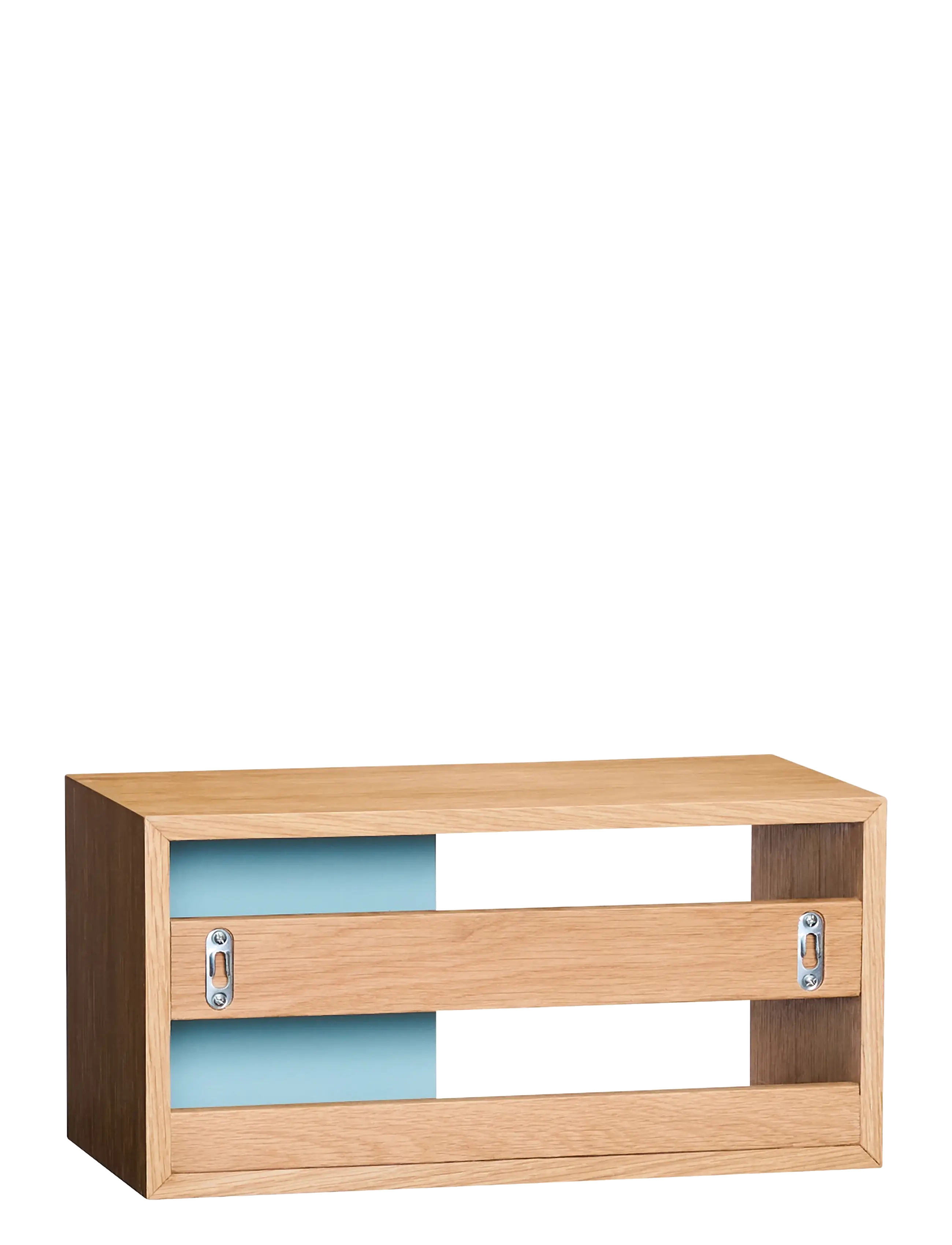 Hübsch - Slide Shelf Blue - blue,natural - 3