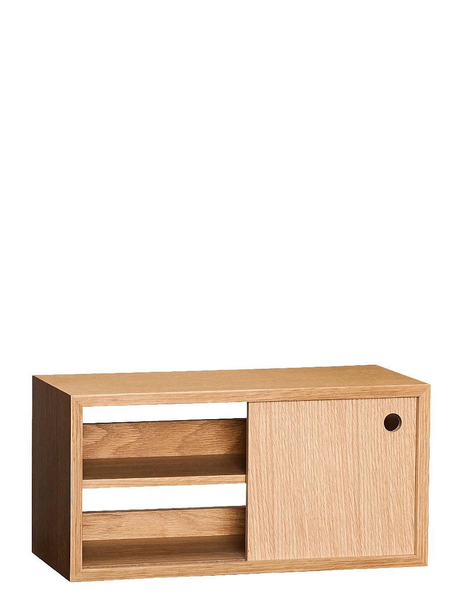 Hübsch - Slide Shelf Oak - natural - 1