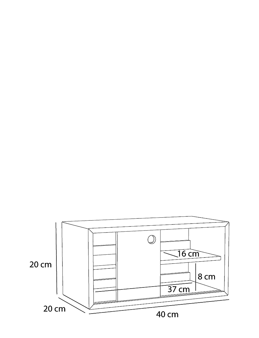 Hübsch - Slide Shelf Oak - natural - 4