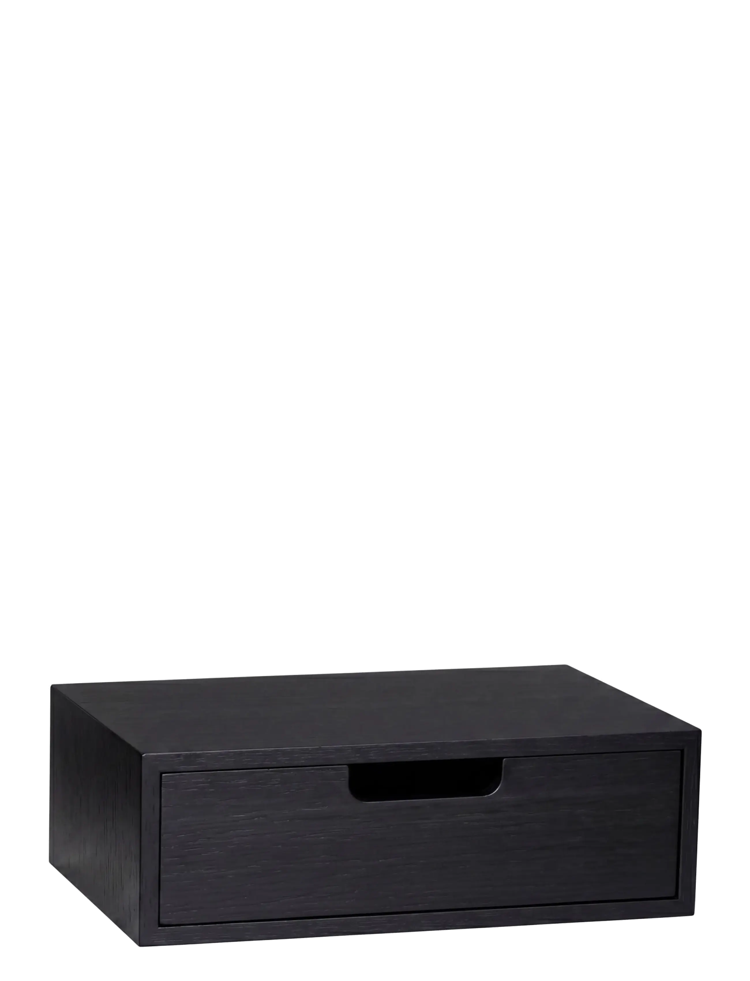 Hübsch Hide Storage Box Black - Neuheiten - BLACK / black