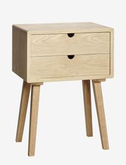 Hübsch - Hide Bedside Table - lauad - natural - 0