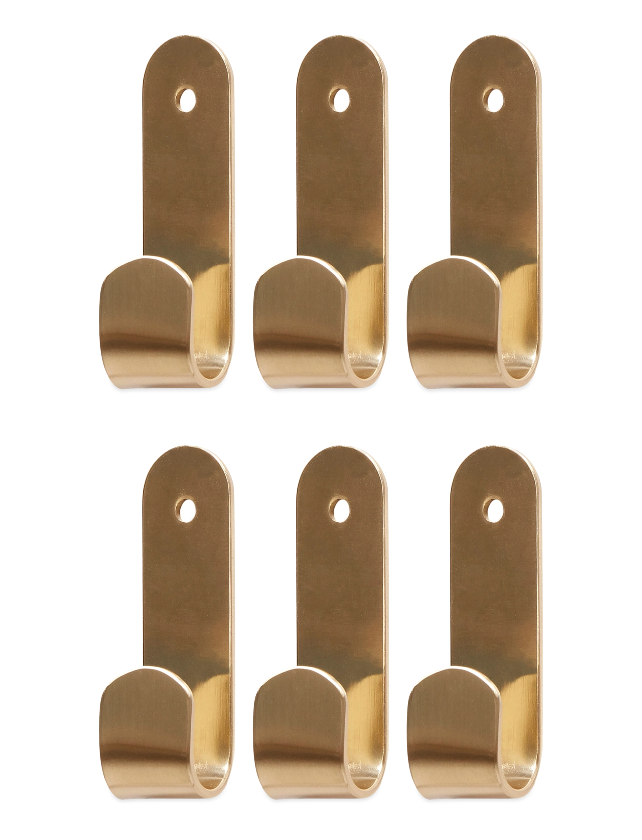 Hübsch Piccolo Hook - Haken - BRASS / gold