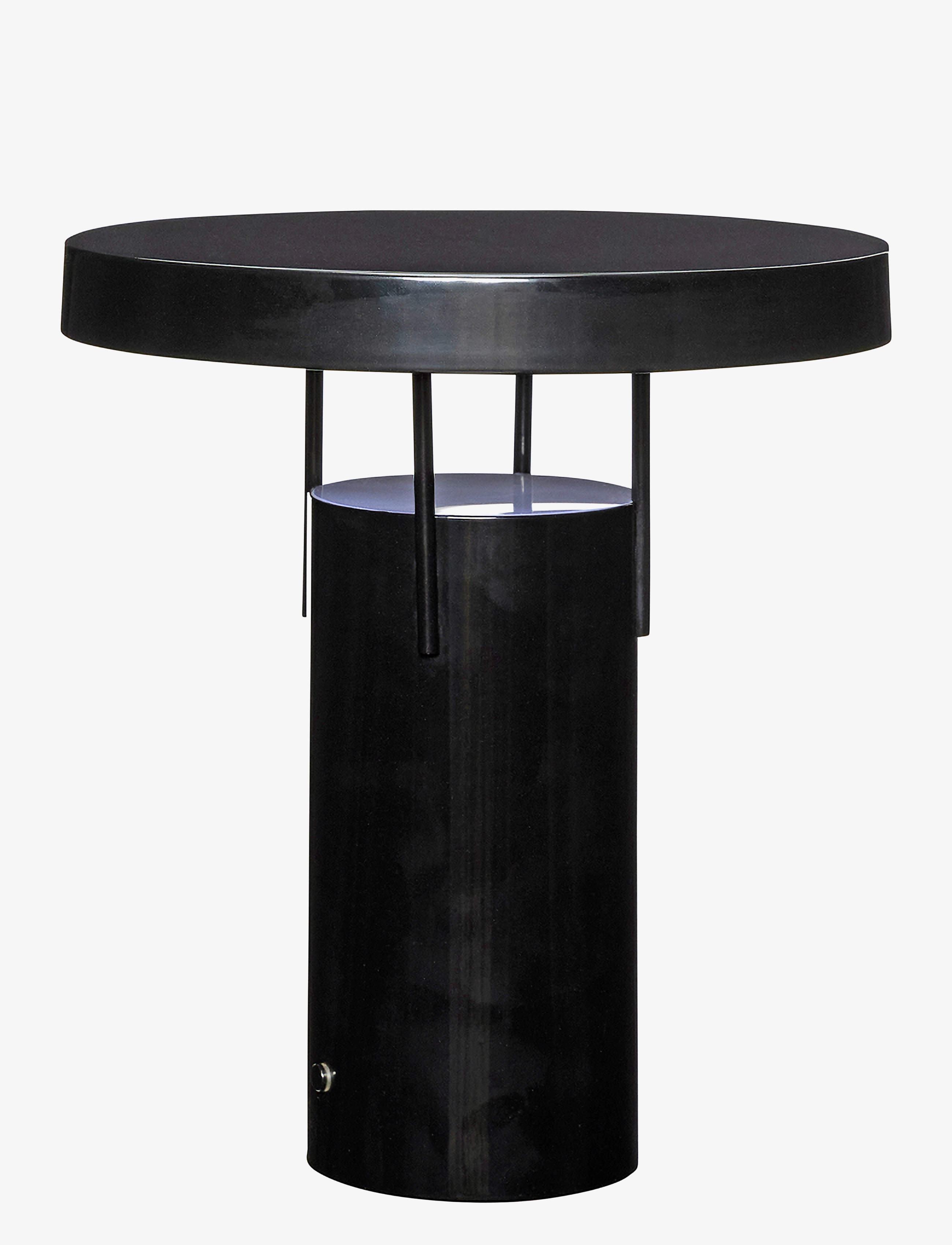 Hübsch Bringme Portable Lamp, Havelylys, Sort, Str: Ø25XH28CM