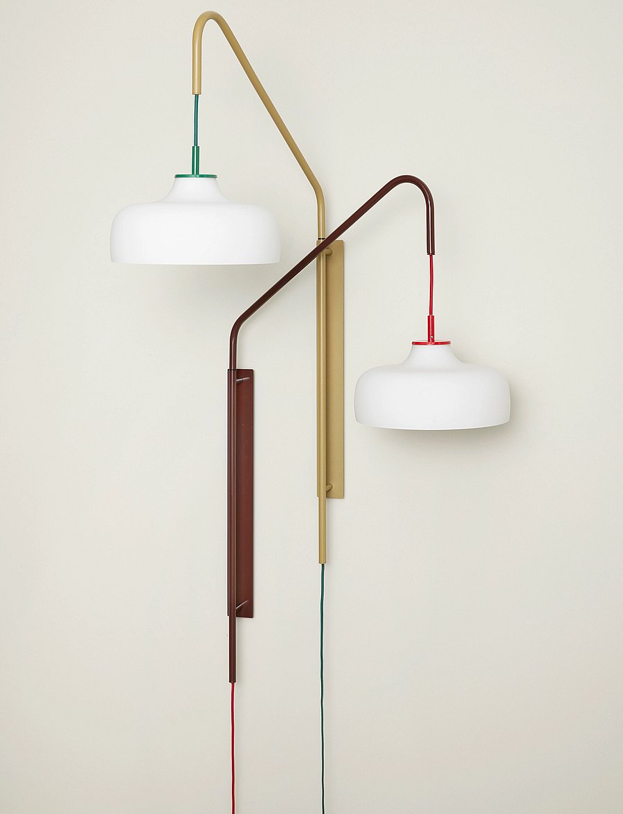 Hübsch - Current Wall Light - seinalambid - light red - 3