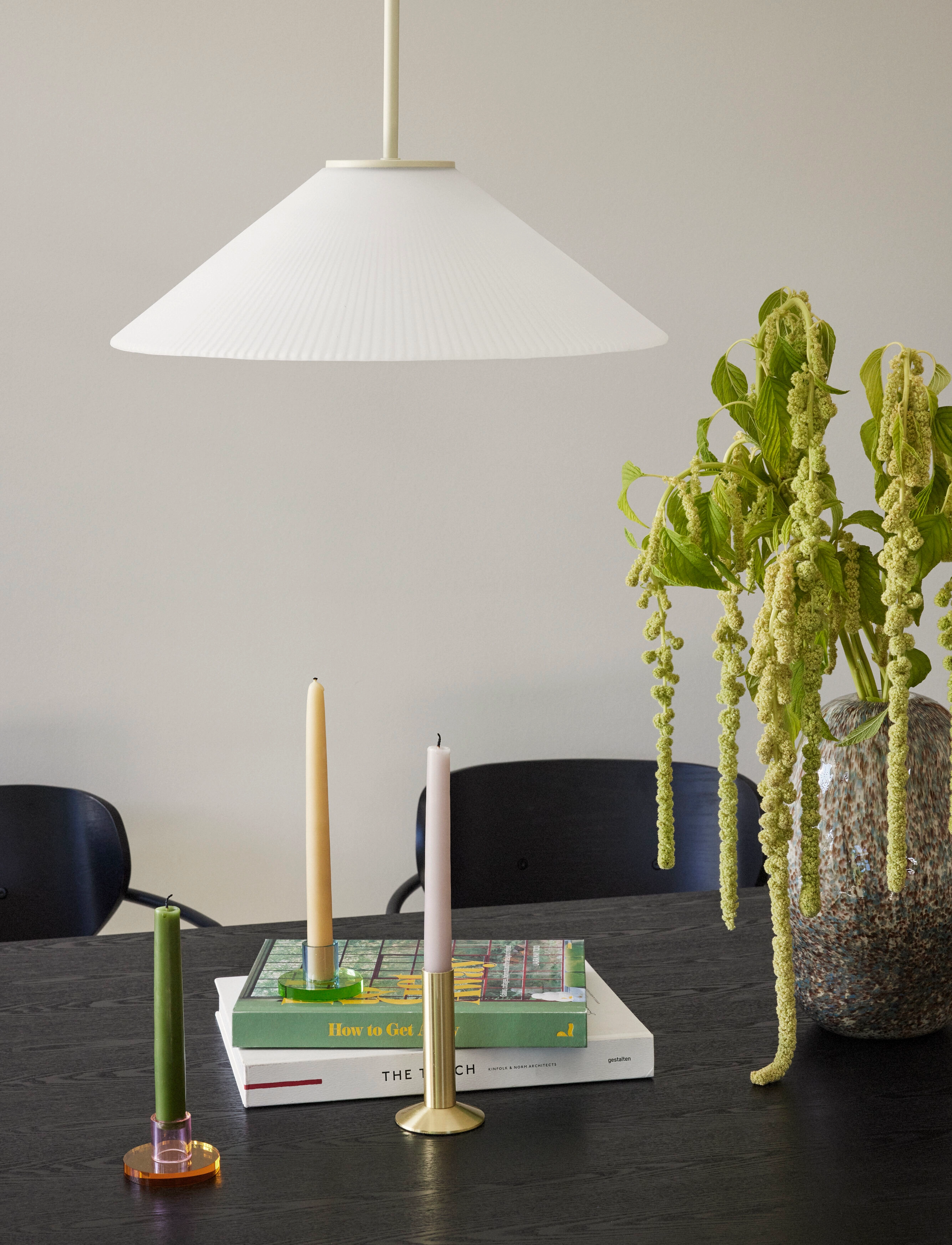 Hübsch Solid Pendel, One Size, Lamps, Blau - Ceiling Homeware