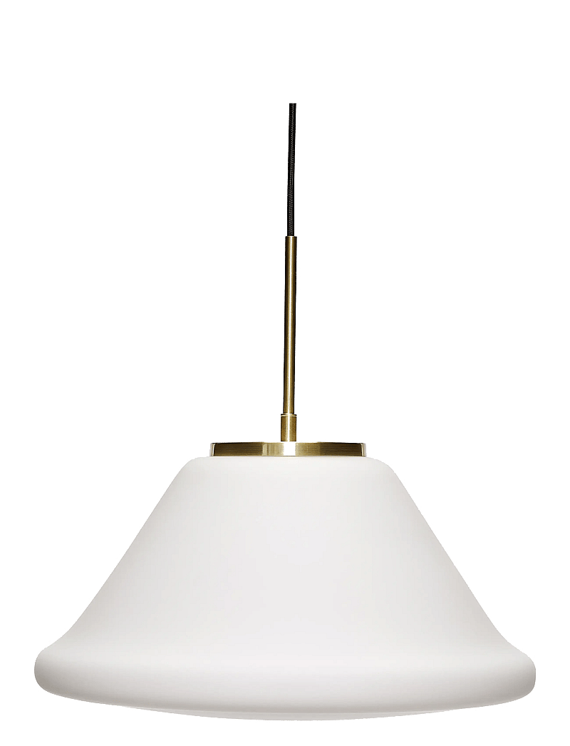 Hübsch - Muse Pendant Triangular - pendellampen - white - 0