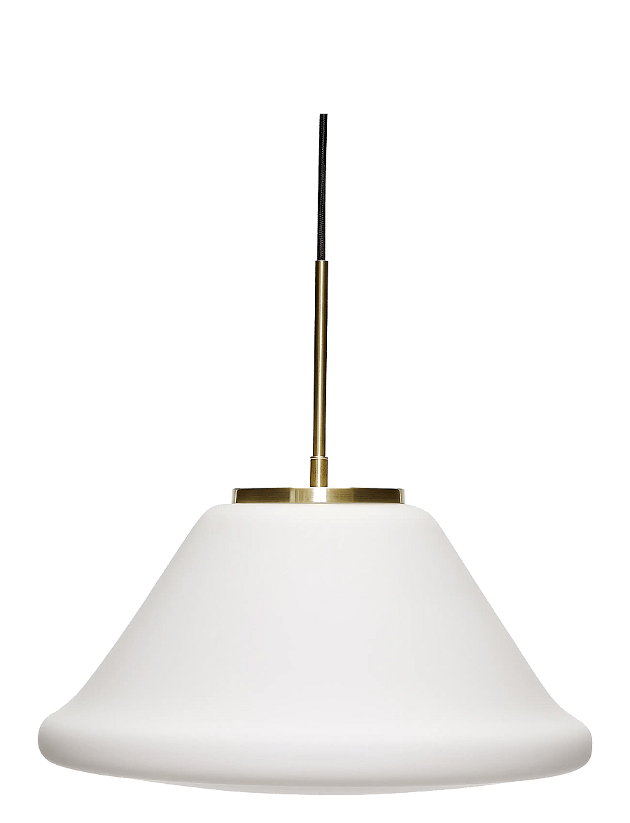 Hübsch - Muse Pendant Triangular - pendellampen - white - 1