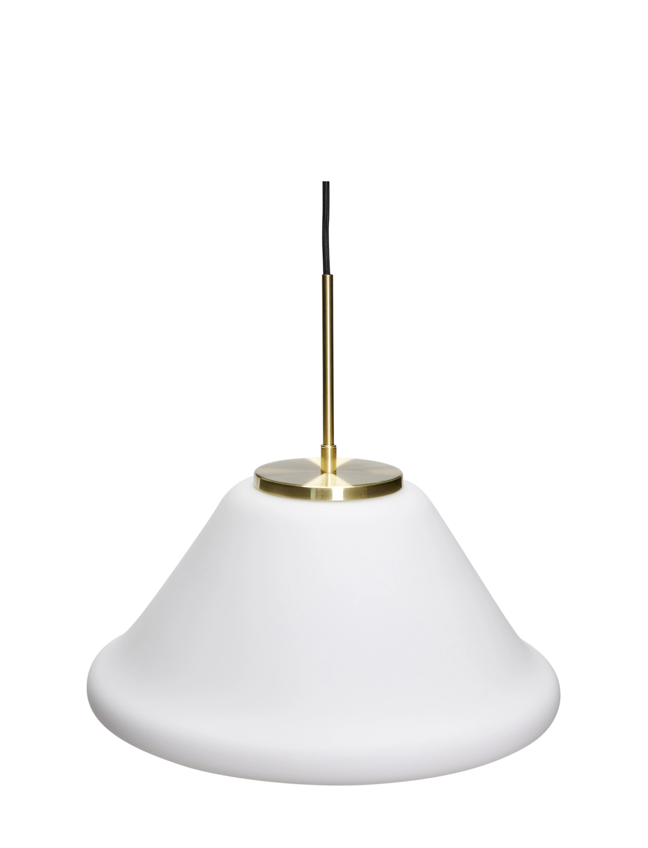 Hübsch - Muse Pendant Triangular - pendellampen - white - 2