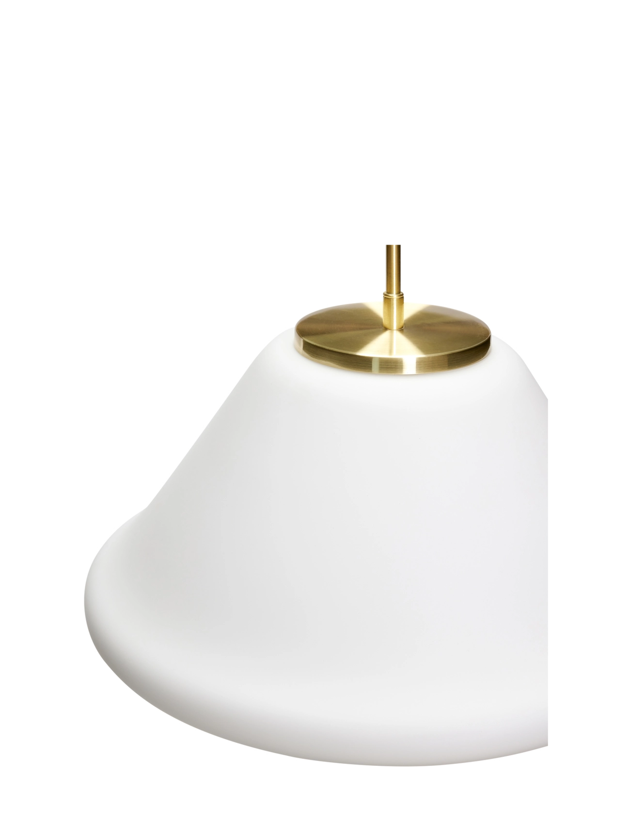 Hübsch - Muse Pendant Triangular - pendellampen - white - 3