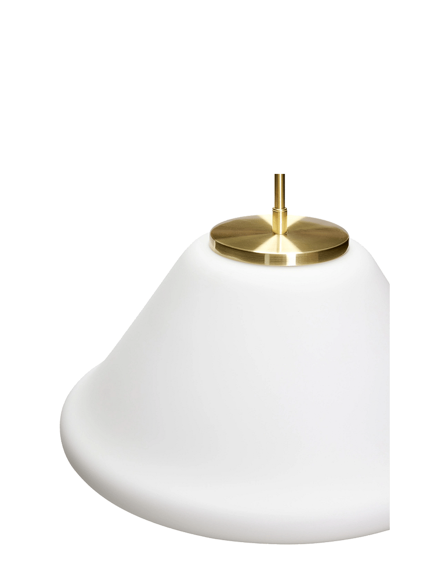 Hübsch - Muse Pendant Triangular - pendellampen - white - 3