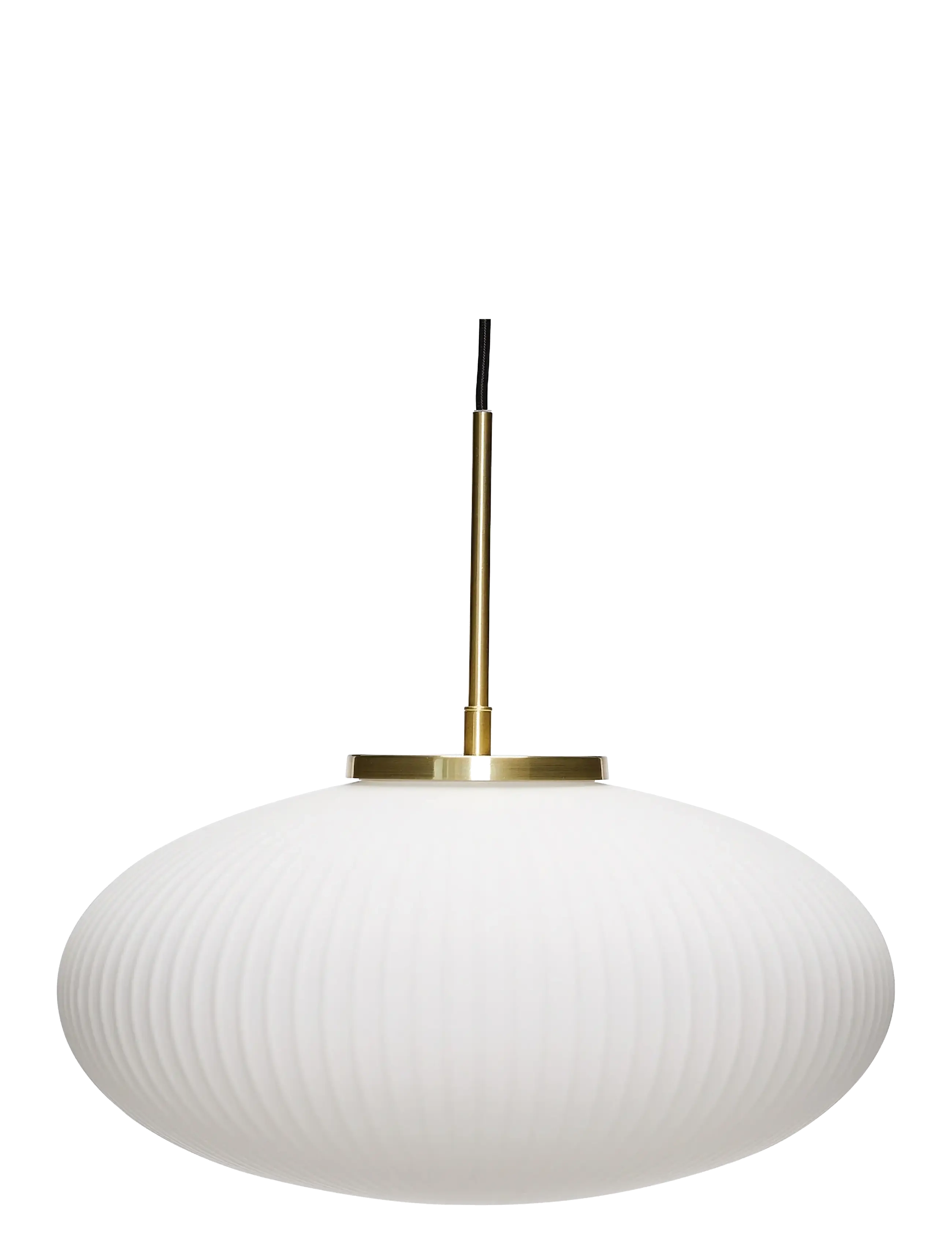 Hübsch Serene Pendant Ellipse, Pendellampe, Hvid, Str: Ø40XH38CM