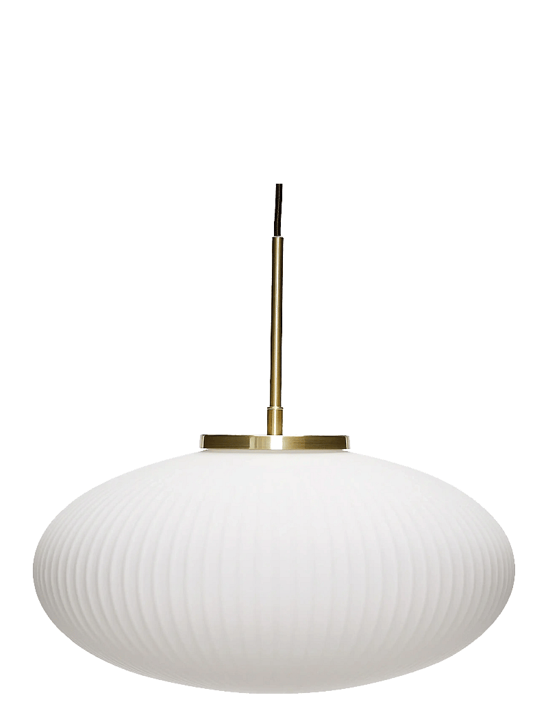 Hübsch - Serene Pendant Ellipse - rippvalgustid - white - 0