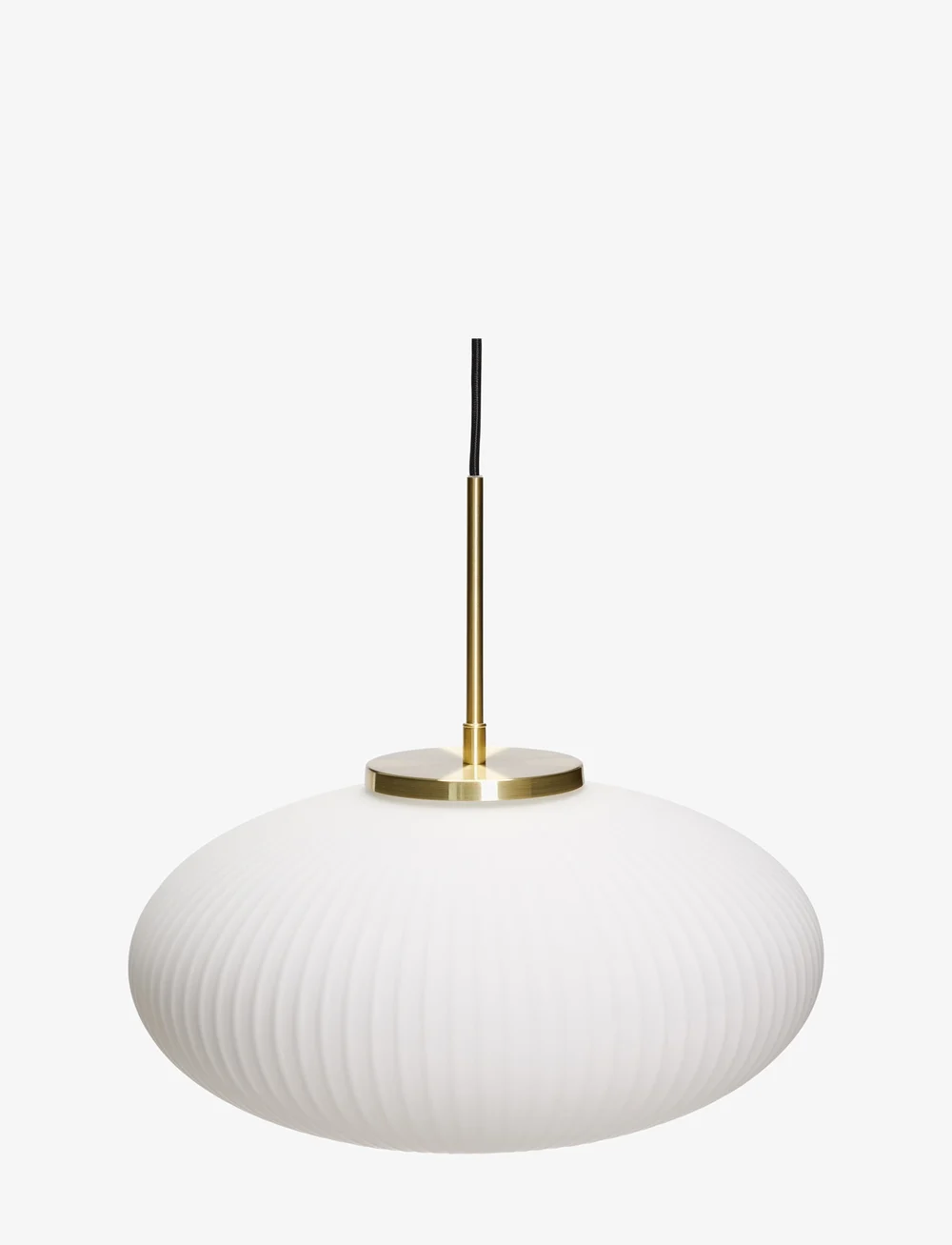 Hübsch - Serene Pendant Ellipse - pendellampen - white - 1