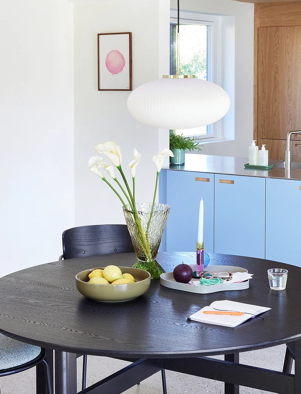 Hübsch - Serene Pendant Ellipse - pendellampen - white - 4