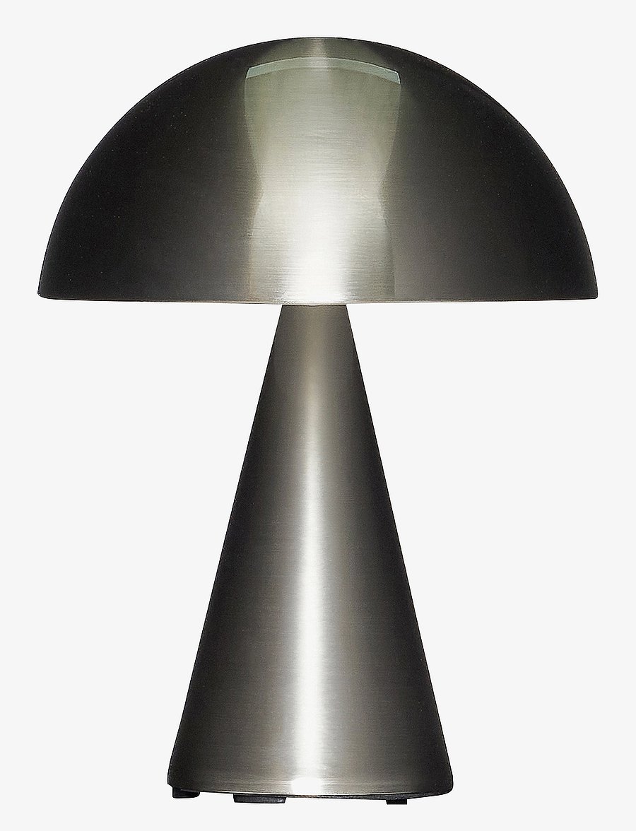 Hübsch - Mush Portable Lamp - mobile lampen - nickel - 1
