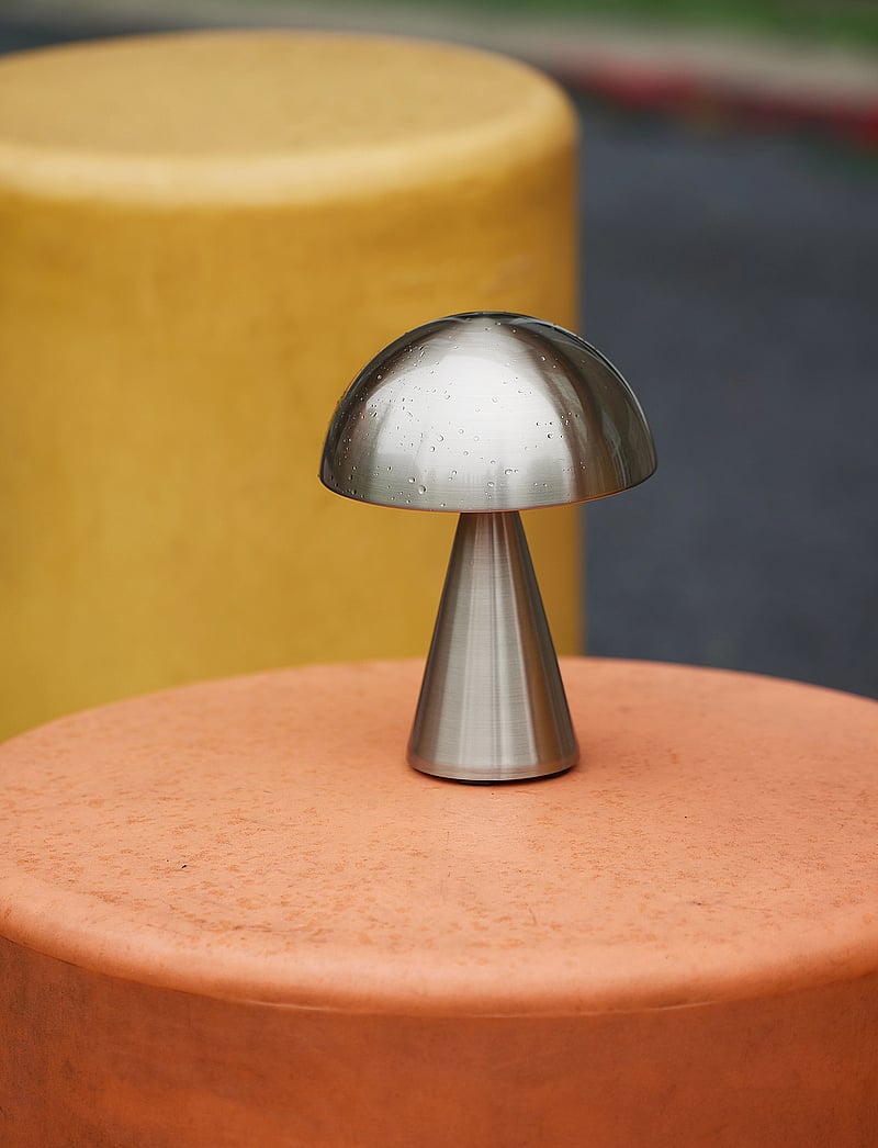 Hübsch - Mush Portable Lamp - mobile lampen - nickel - 4