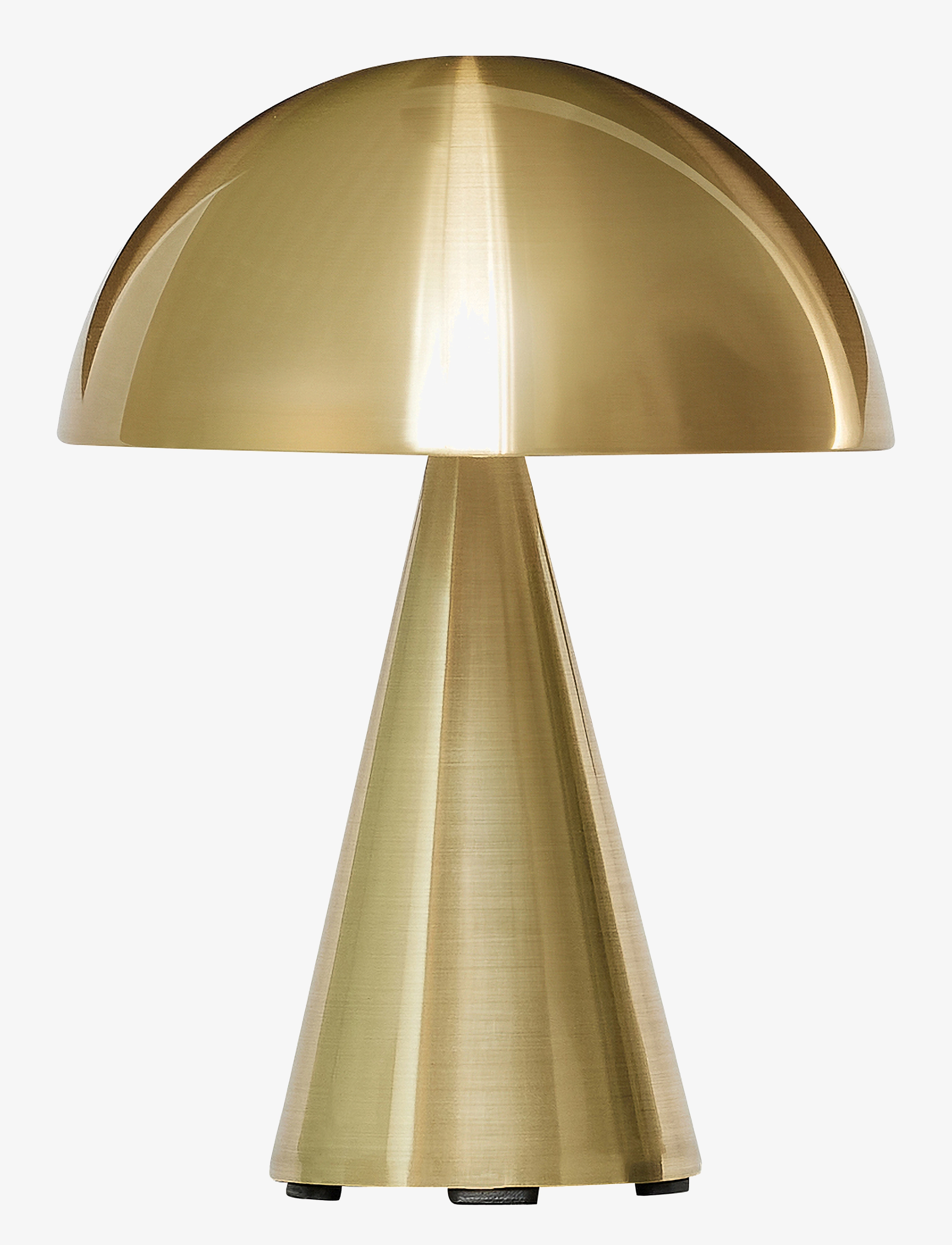 Hübsch Mush Portable Lamp, Bordlampe, Guld, Str: Ø15XH20CM