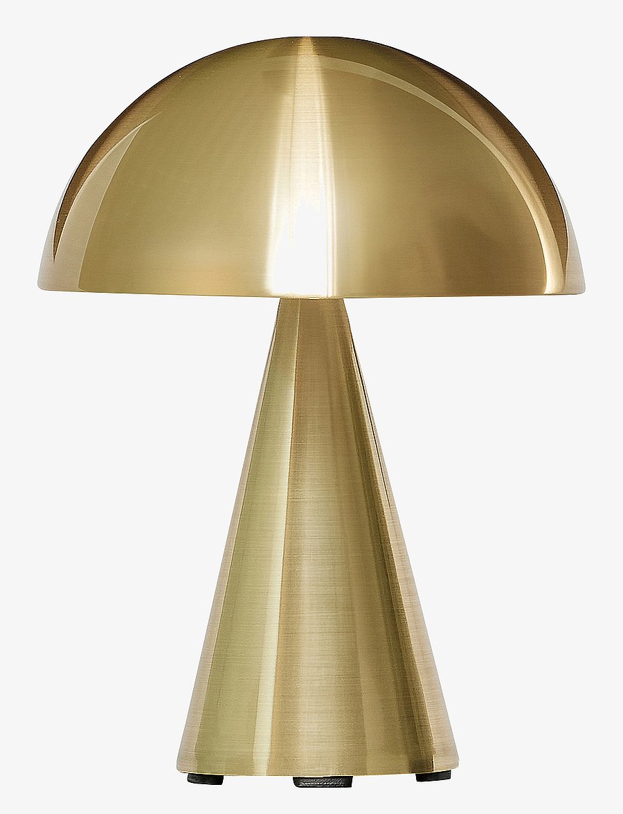 Hübsch - Mush Portable Lamp - mobile lampen - brass - 1