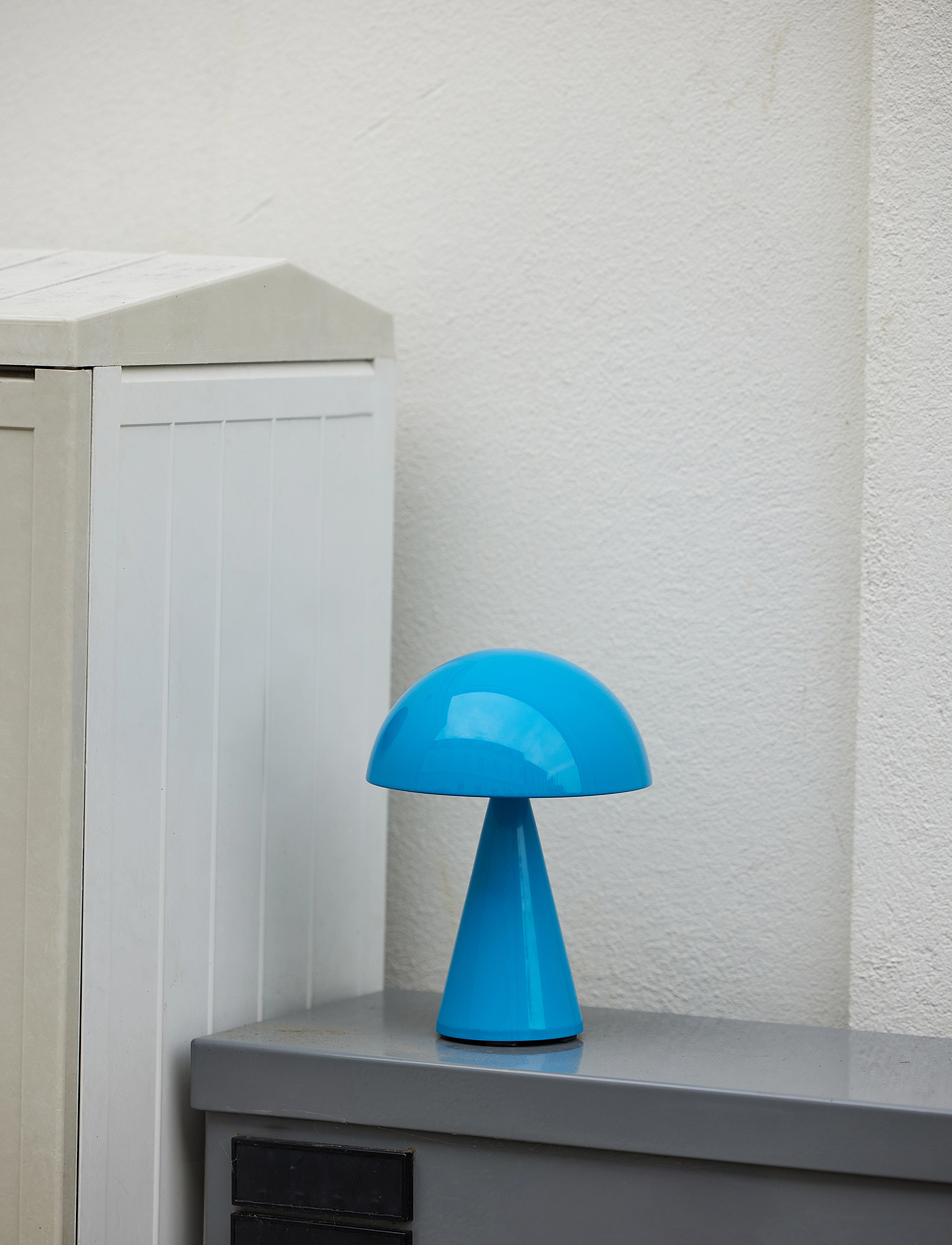 Hübsch - Mush Portable Lamp - mobile lampen - blue - 2