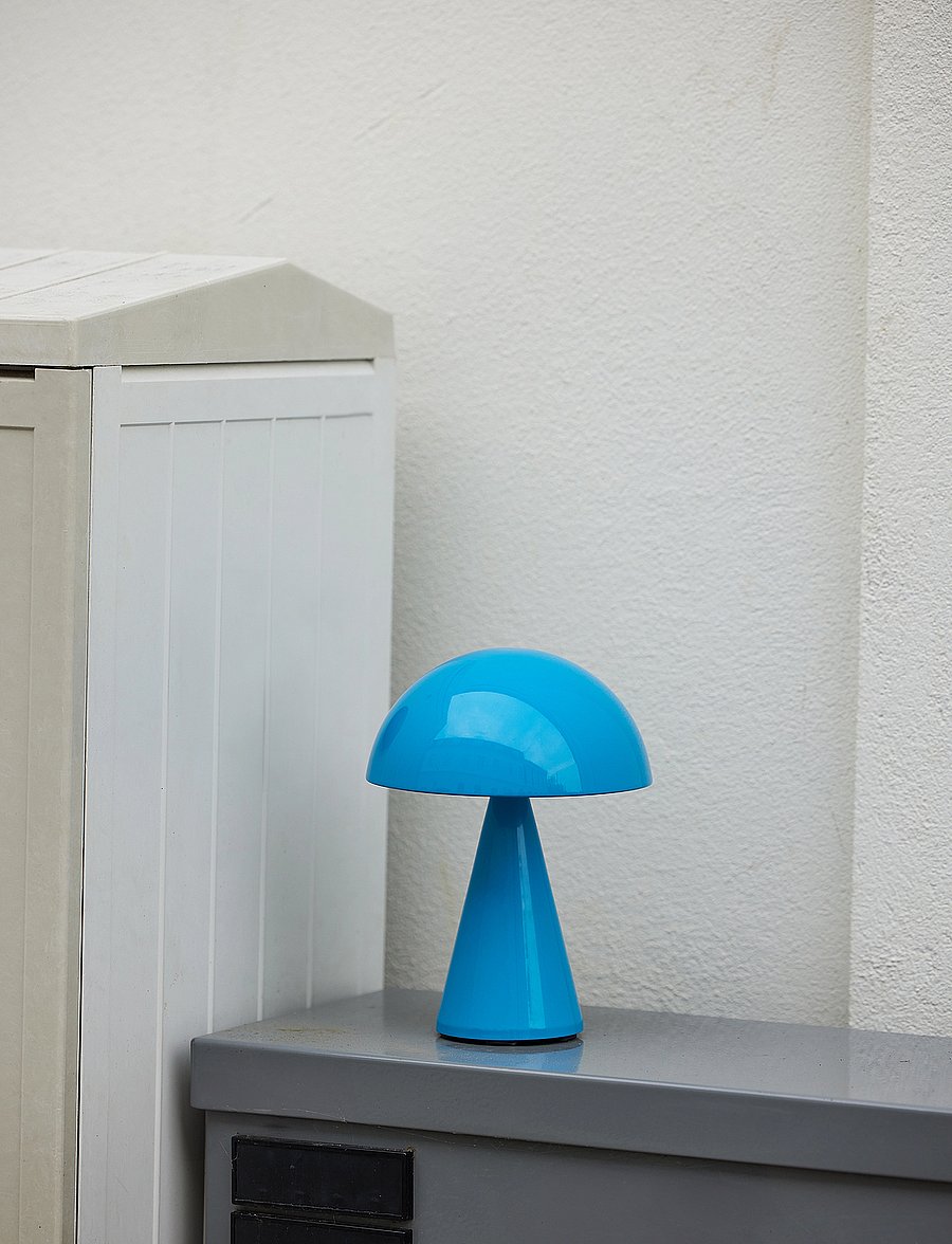 Hübsch - Mush Portable Lamp - mobile lampen - blue - 2