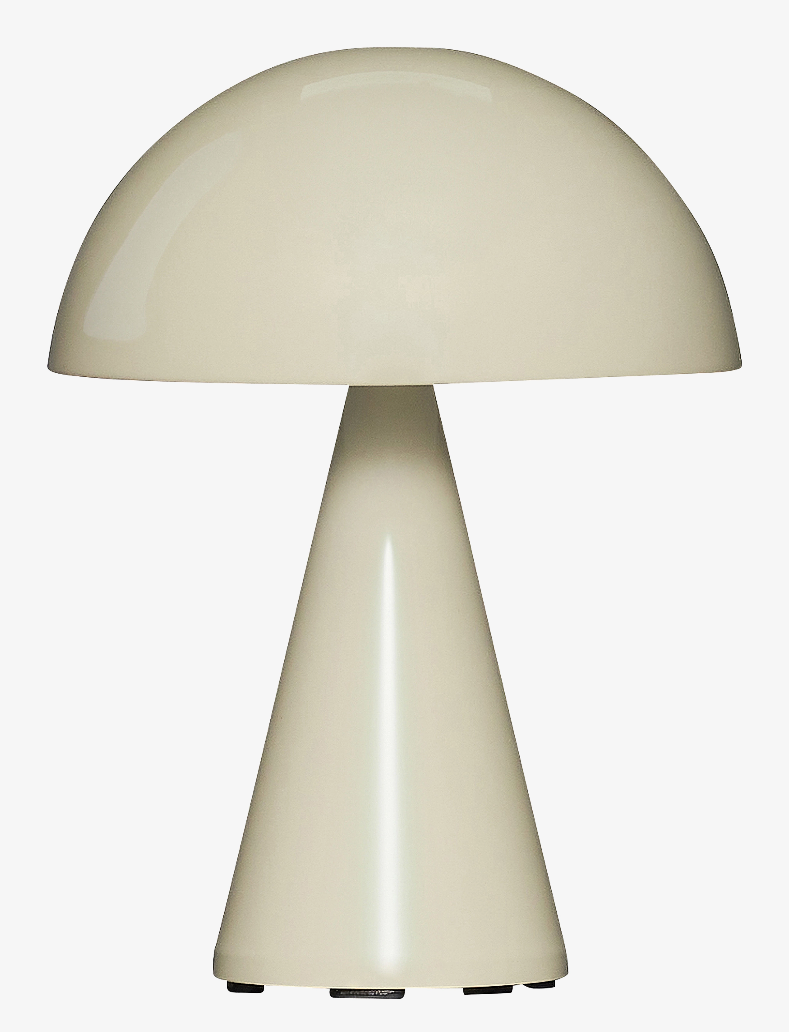 Hübsch Mush Portable Lamp, Bordlampe, Creme, Str: Ø15XH20CM