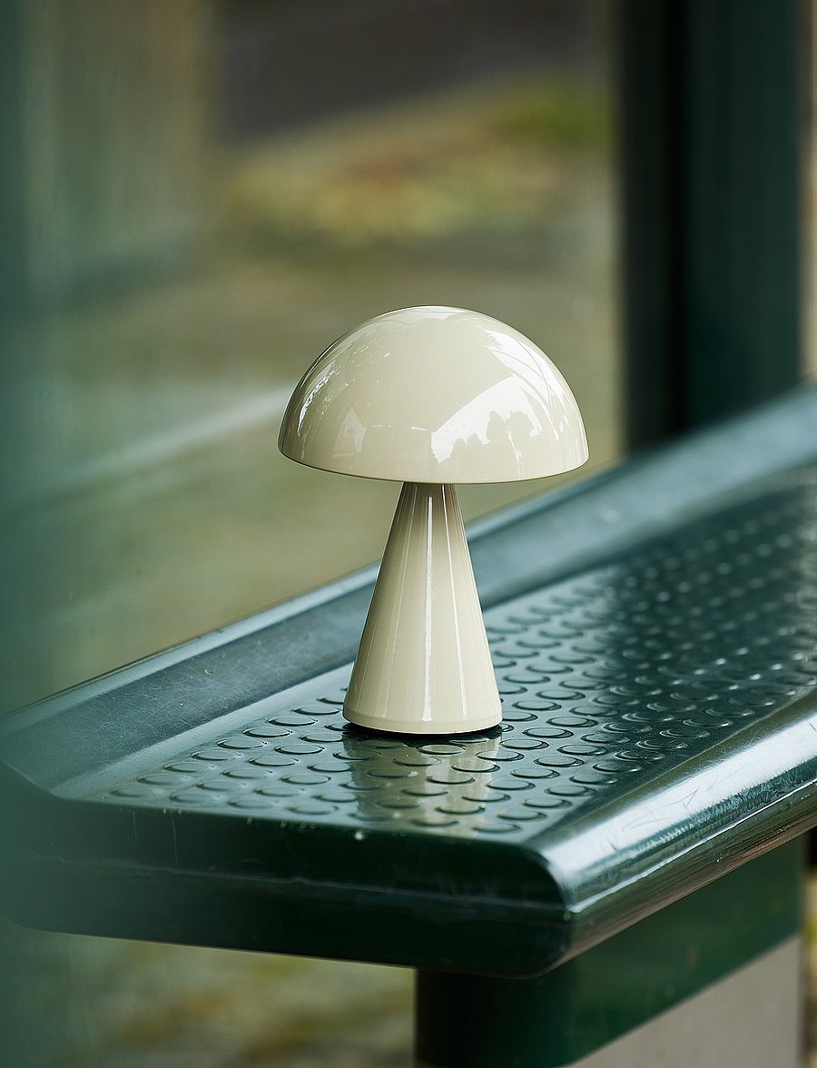 Hübsch - Mush Portable Lamp - mobile lampen - sand - 2