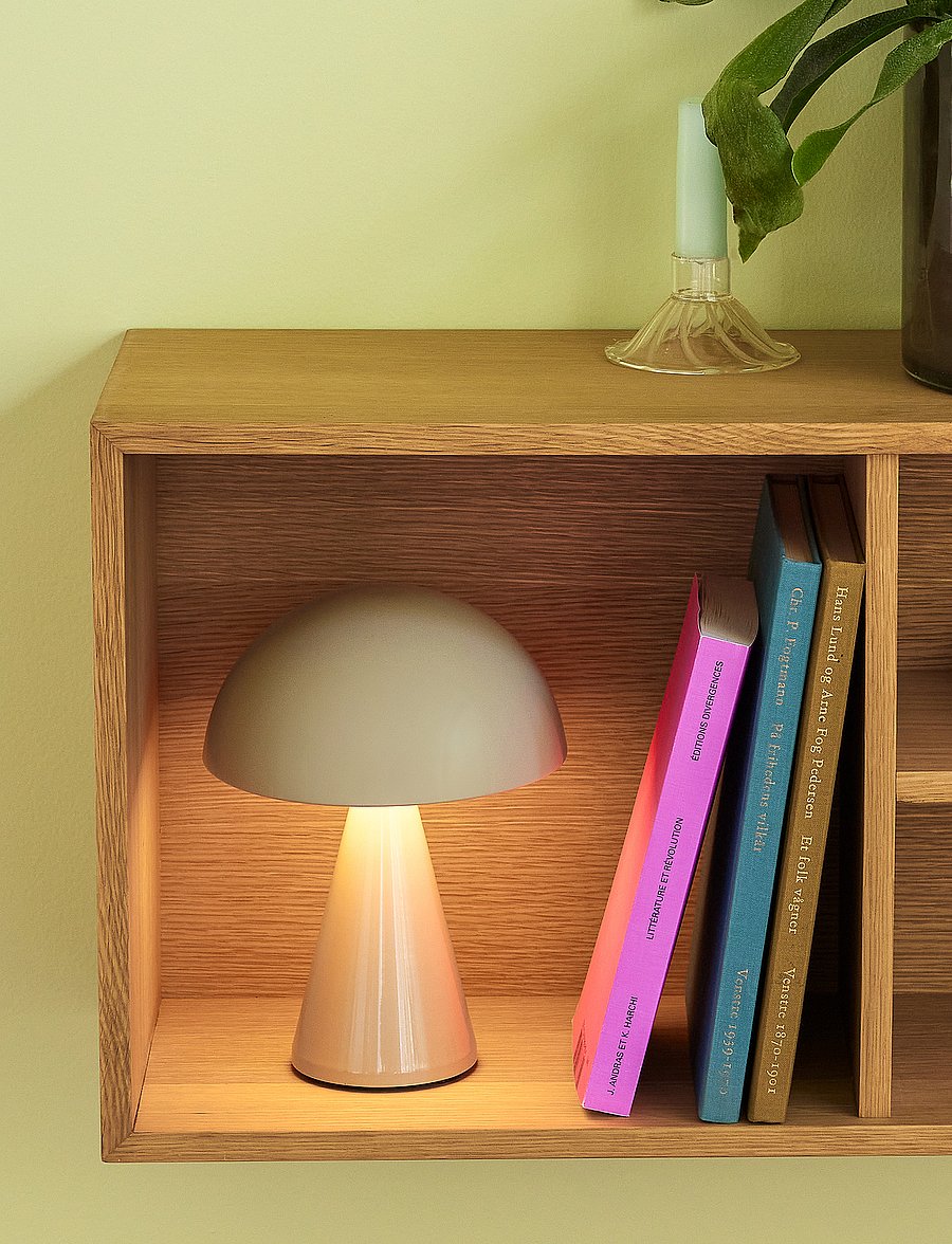 Hübsch - Mush Portable Lamp - mobile lampen - sand - 3