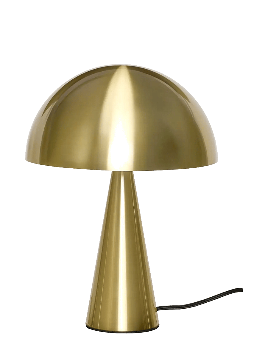 Hübsch - Mush Table Lamp Mini Brass - bordlamper - brass - 0