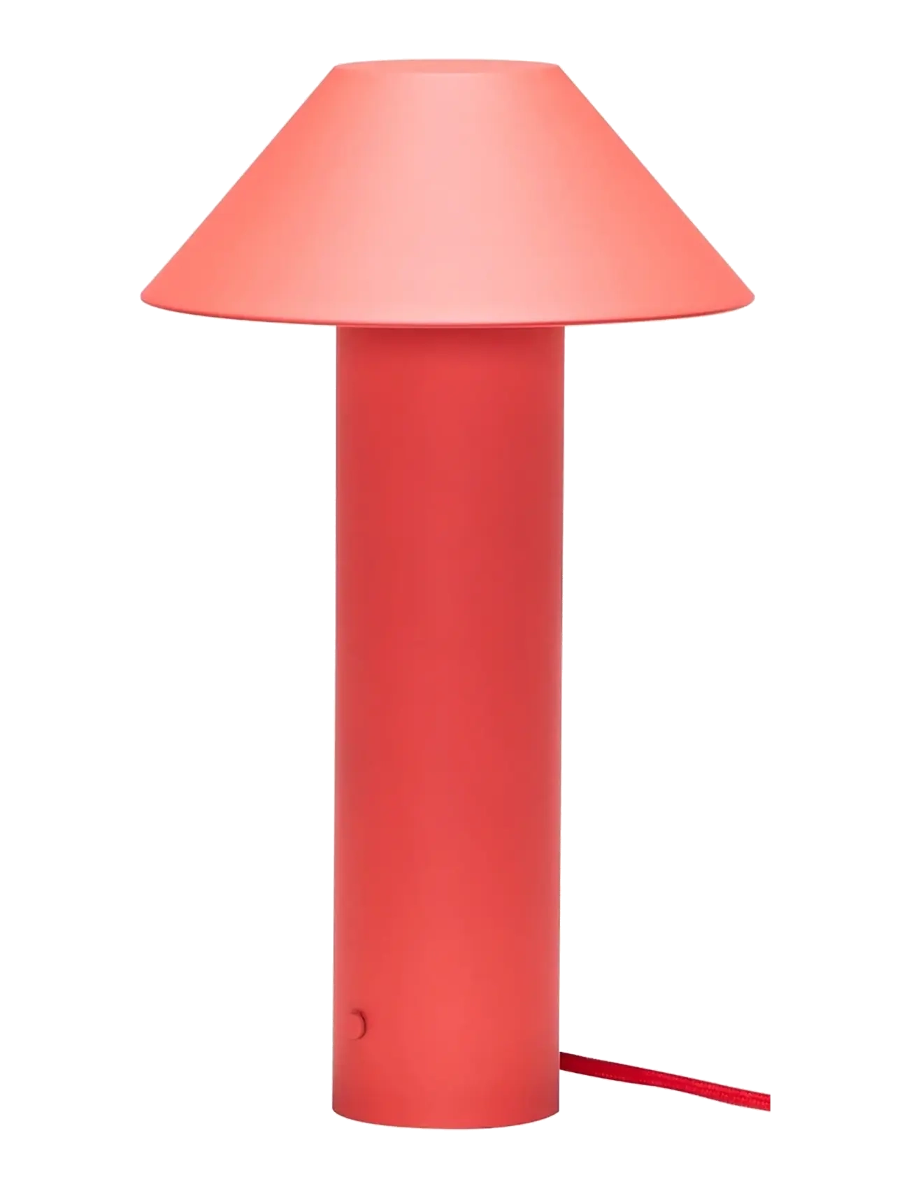 Hübsch Tower Table Lamp Red, Bordlampe, Rød, Str: 19X32CM