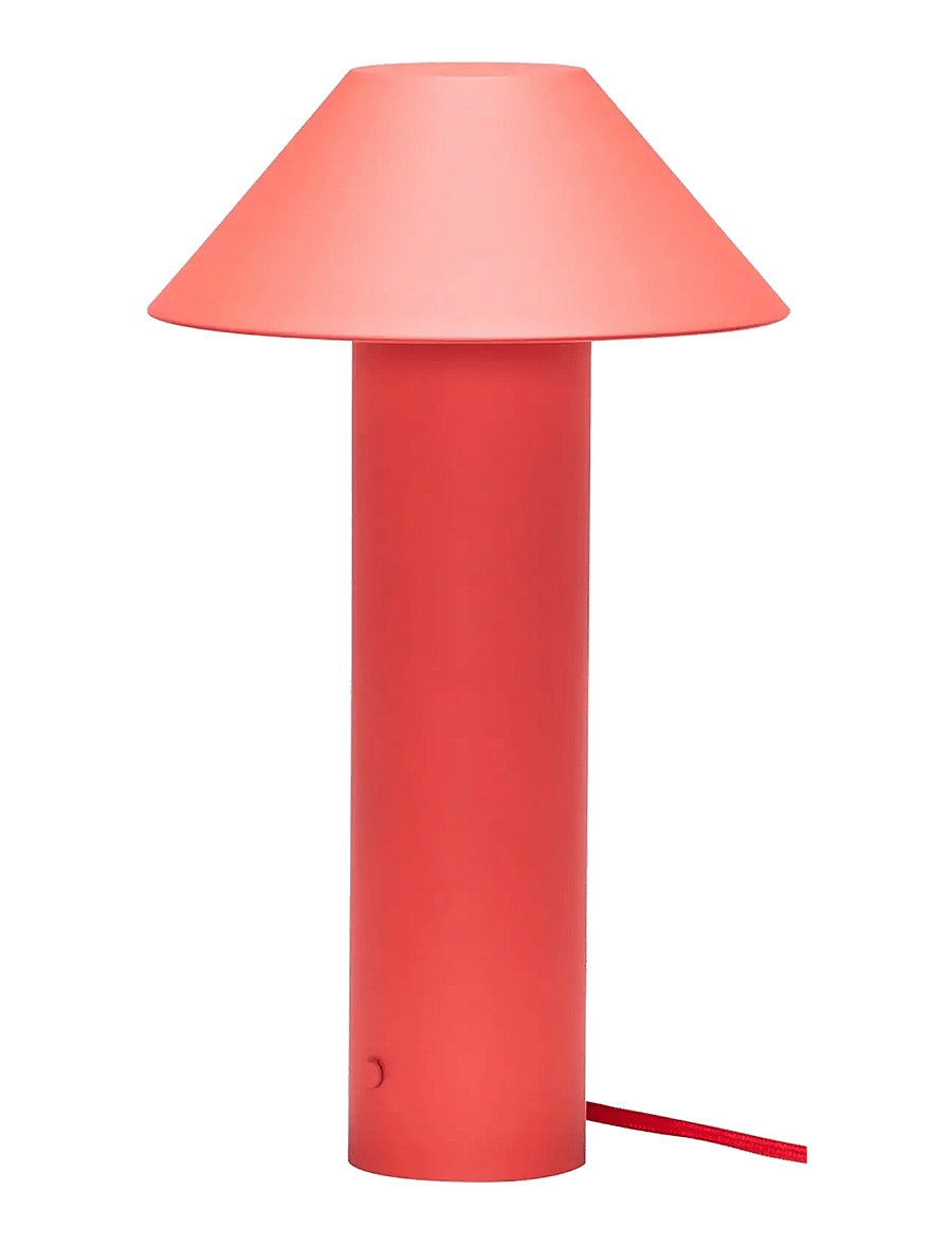 Hübsch - Tower Table Lamp Red - red - 1
