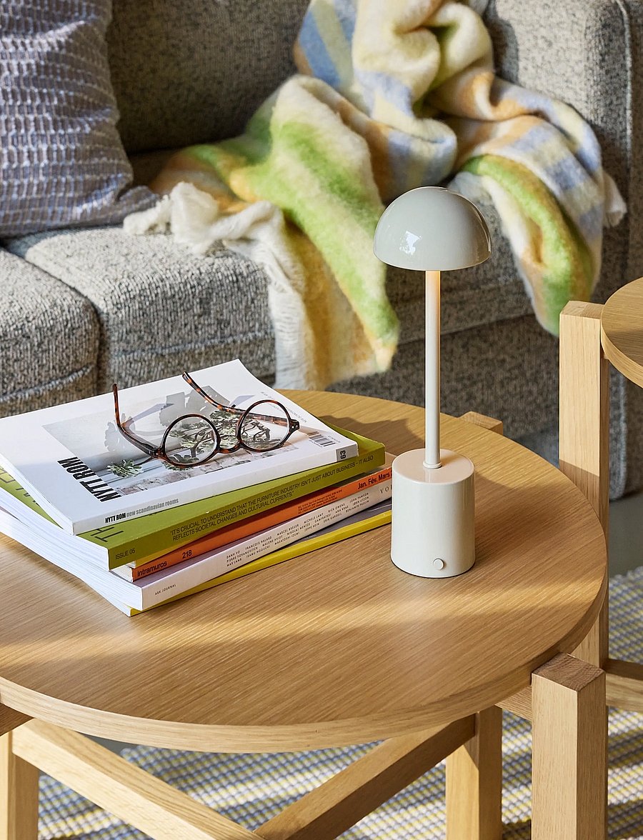 Hübsch - Taten Portable Lamp Sand - sand - 0