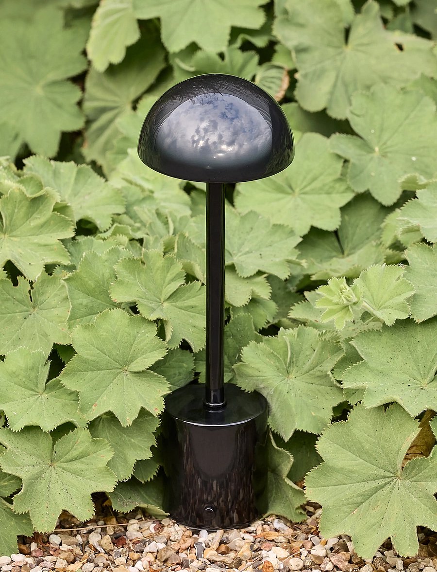 Hübsch - Taten Portable Lamp Black - mobile lampen - black - 2
