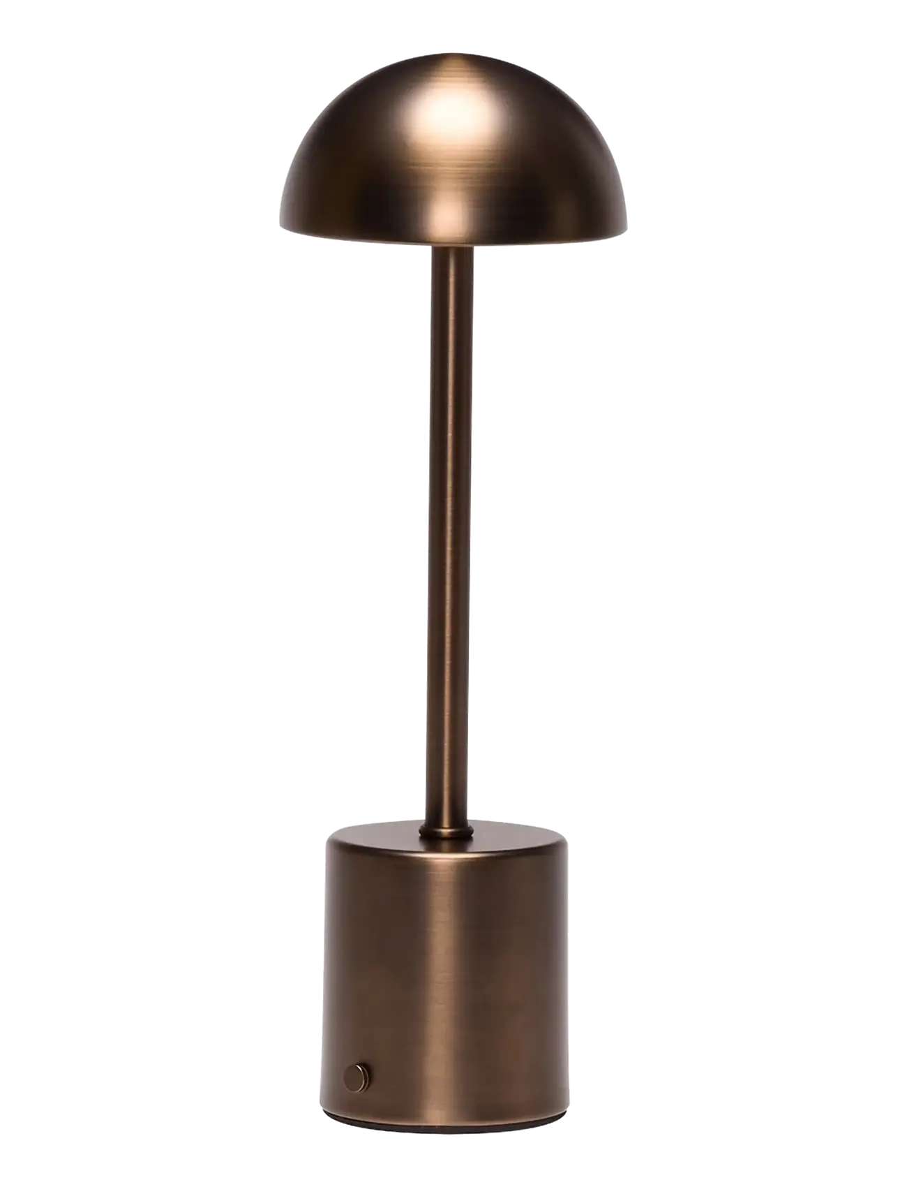 Hübsch Taten Portable Lamp Burnished Brass, Bordlampe, Guld, Str: 10X10X30CM
