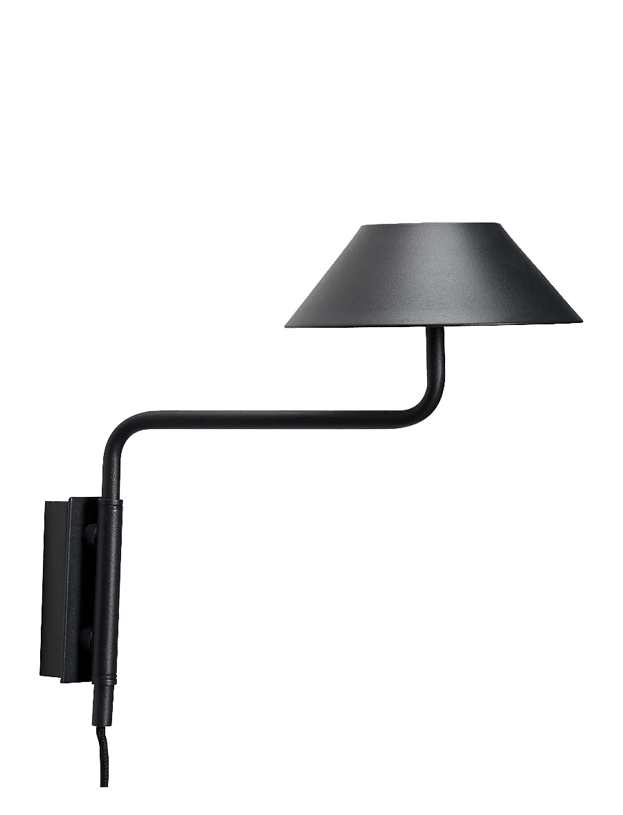 Hübsch - Cover Wall Lamp Black - wandleuchten - black - 1