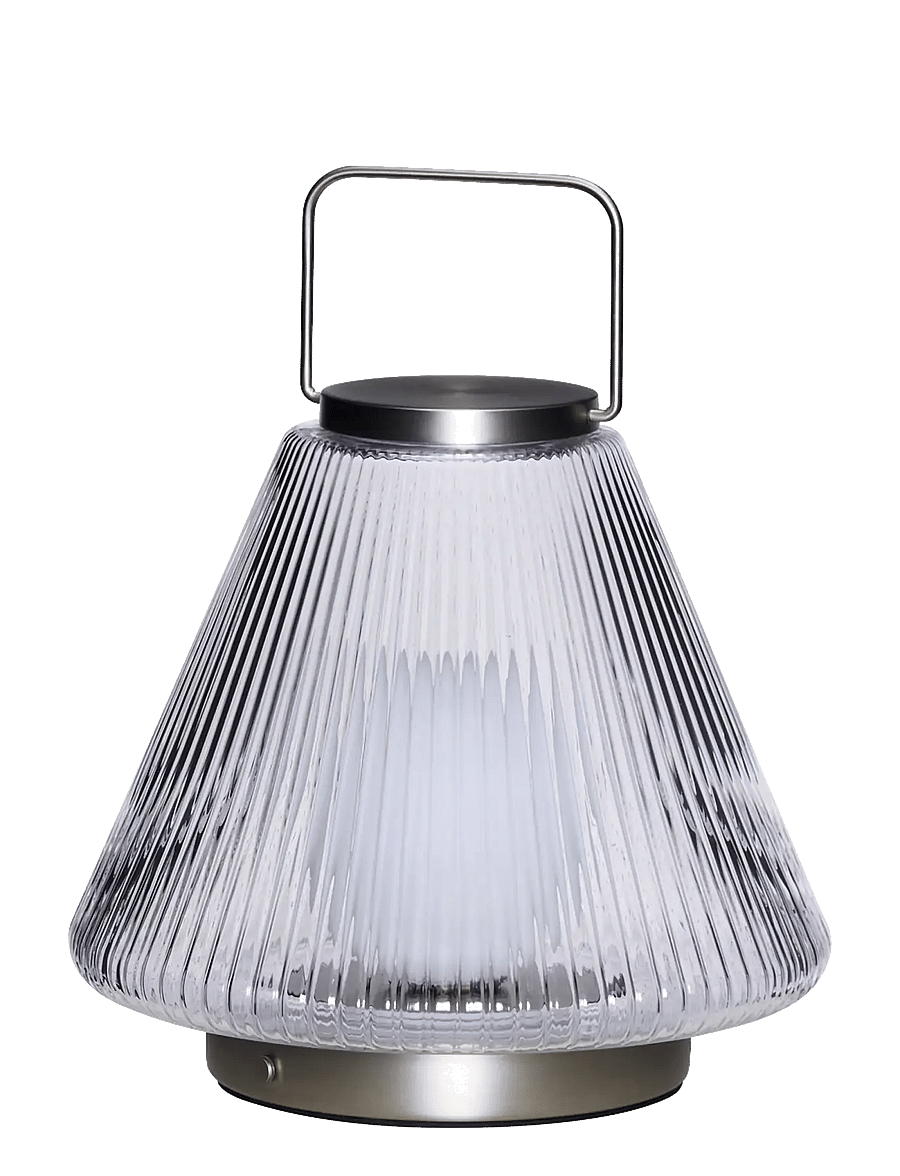 Hübsch - Tou Portable Lamp Clear - nickel - 1